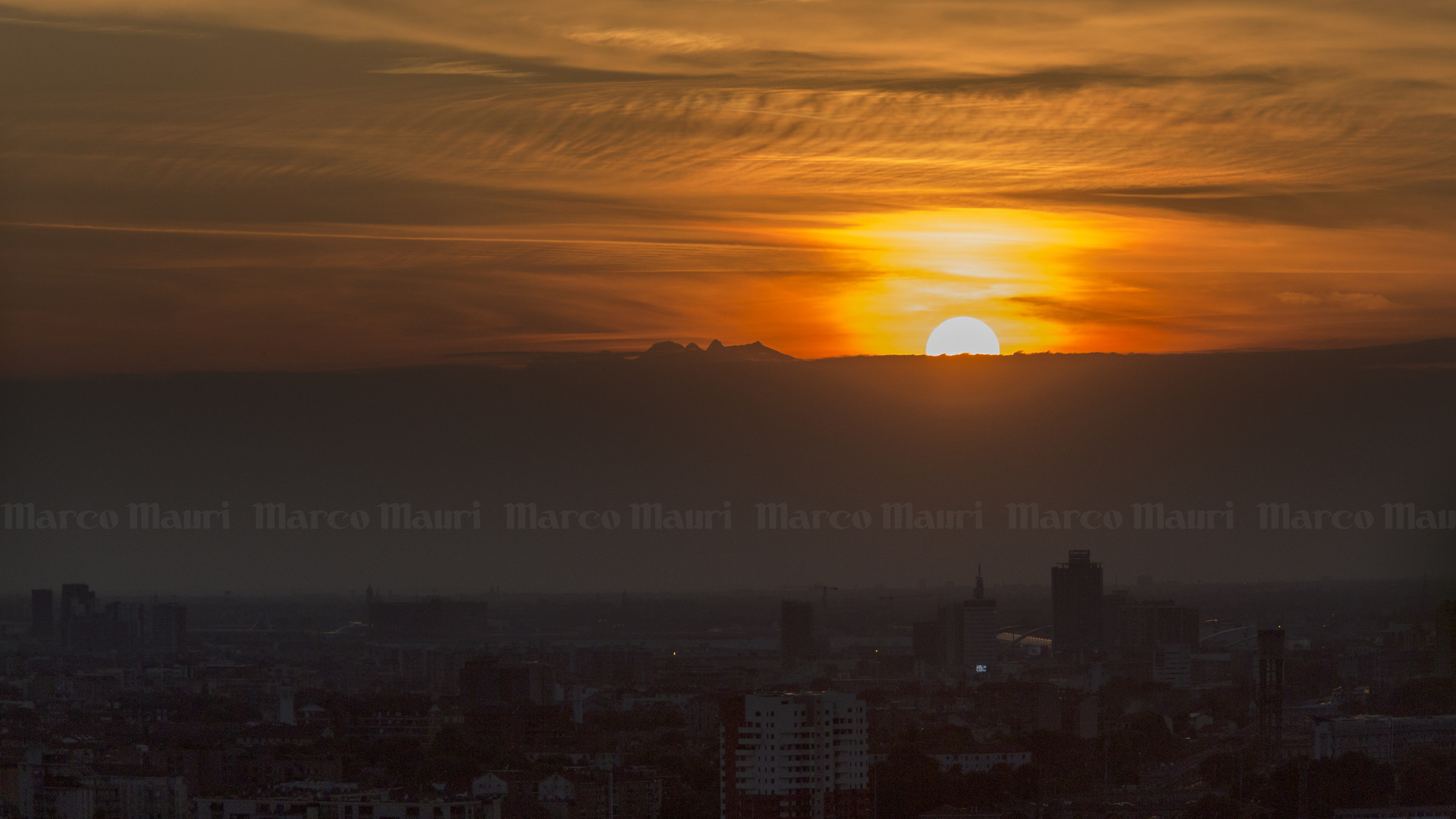tramonto dal "bosco Verticale"