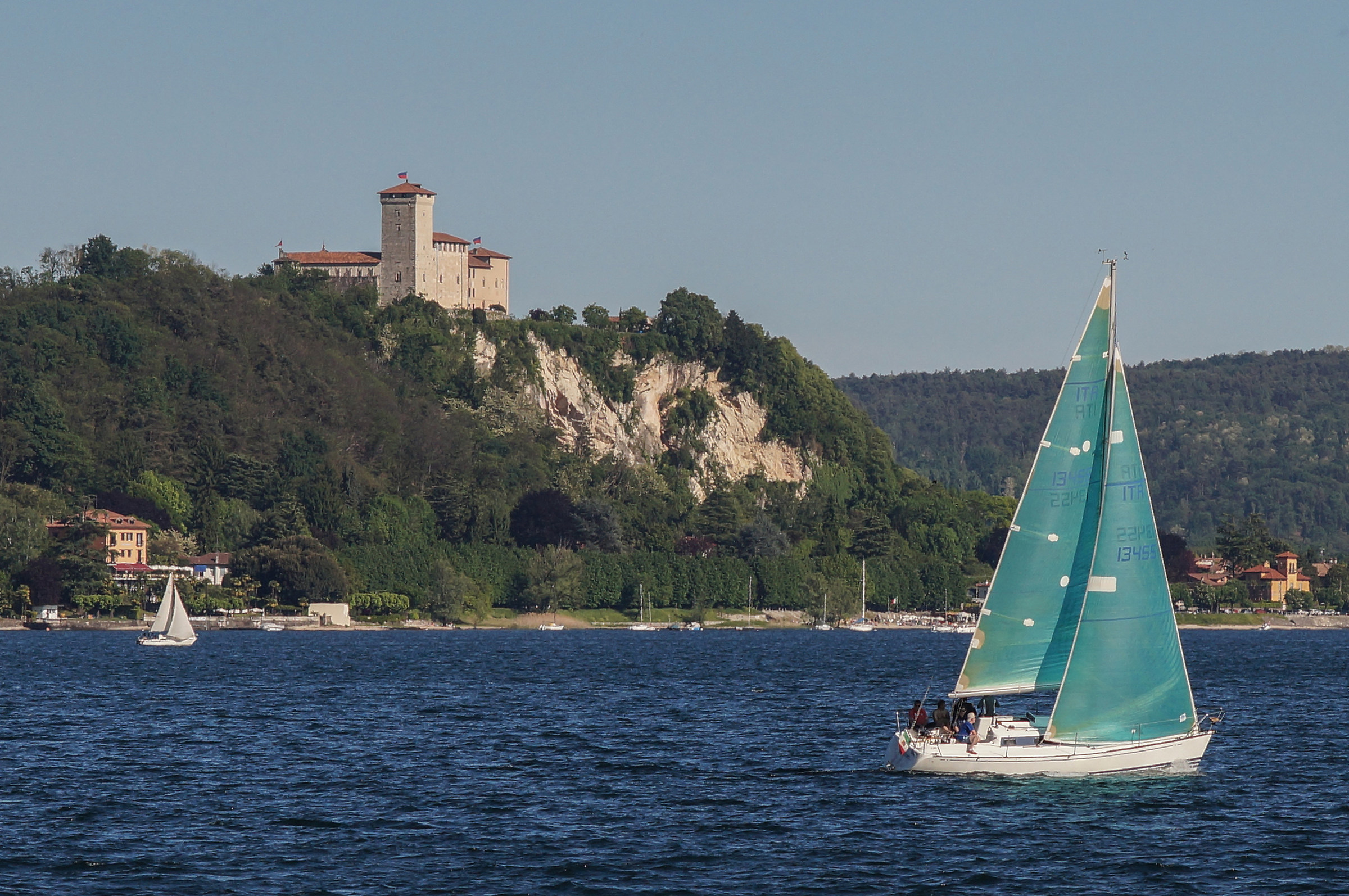 Rocca di Angera view from Meina