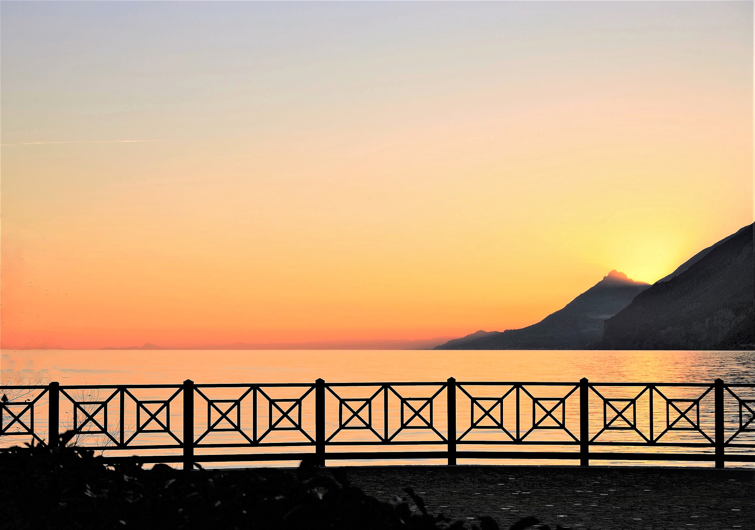 Sunset view from the terrace