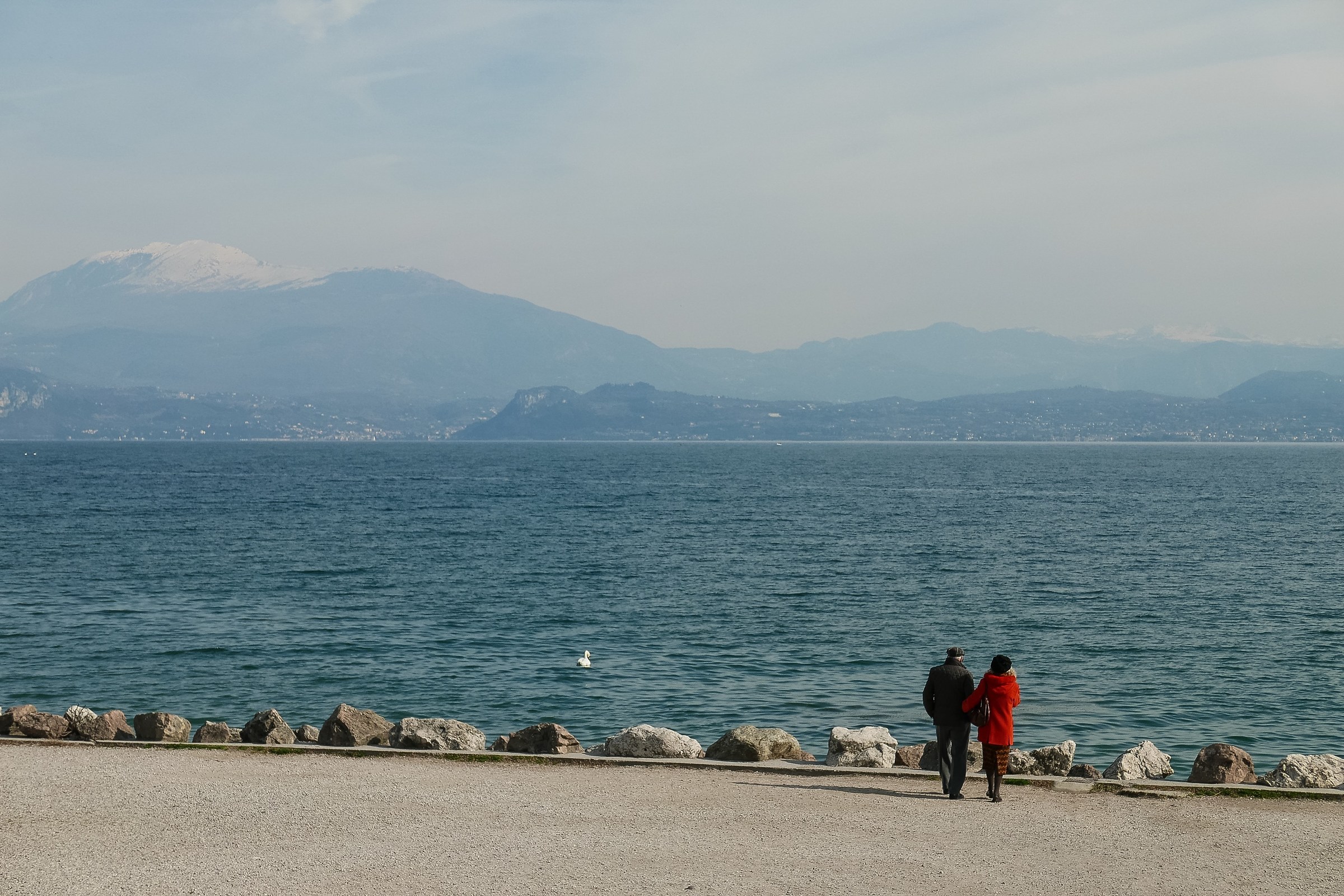 He, she and the lake