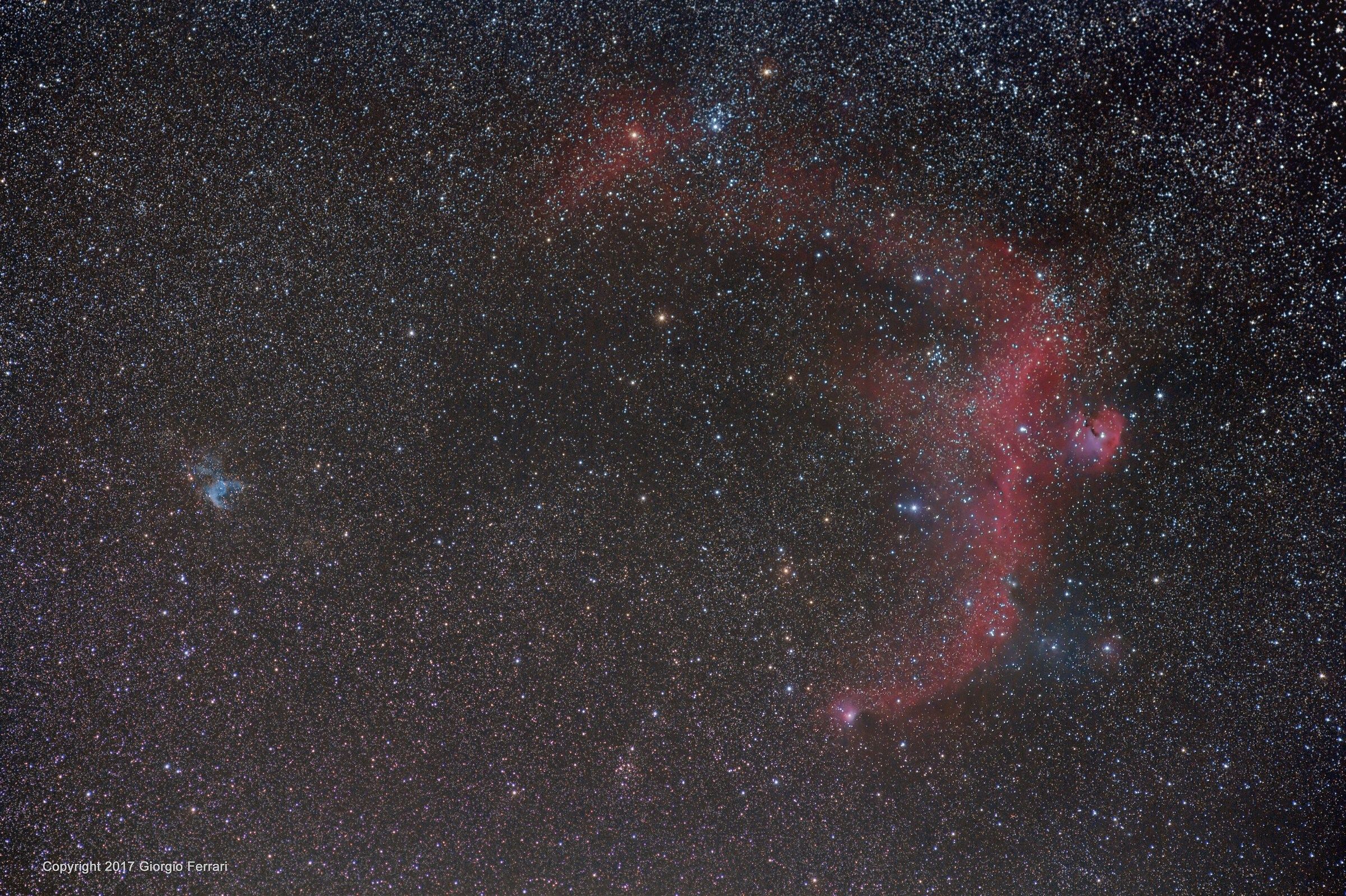 Elmetto di Thor e Nebulosa Gabbiano