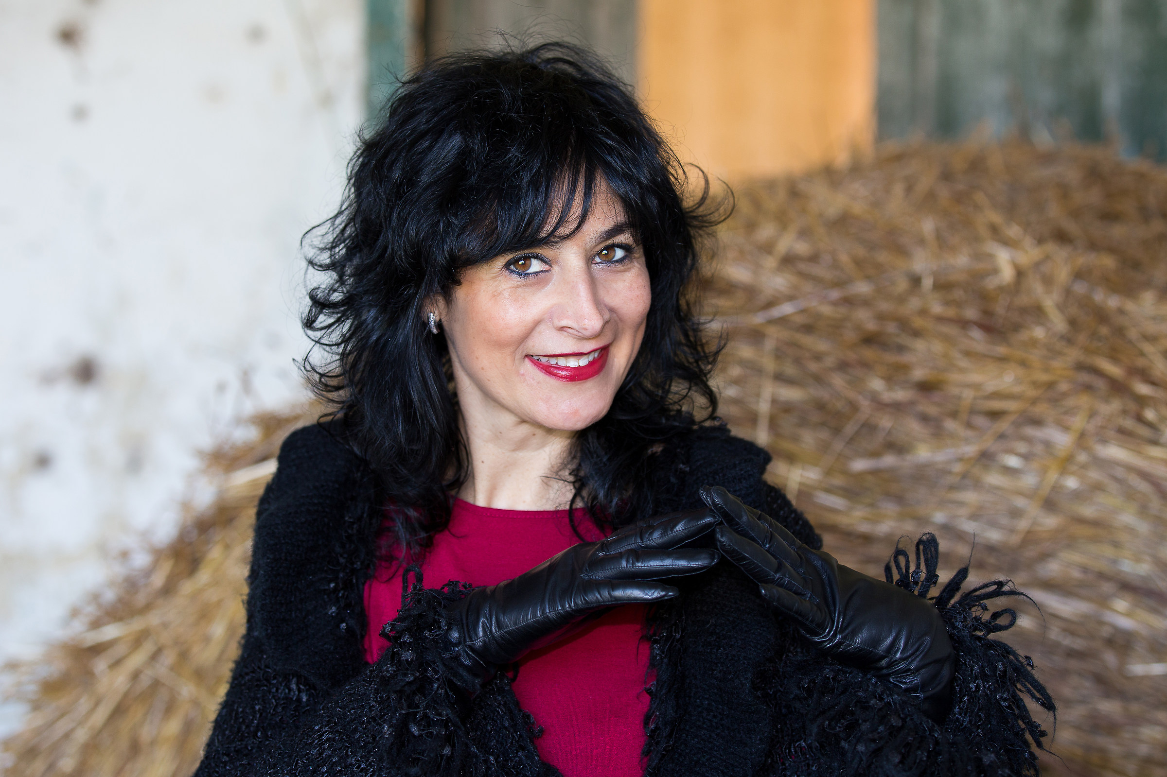 Portrait in abandoned house