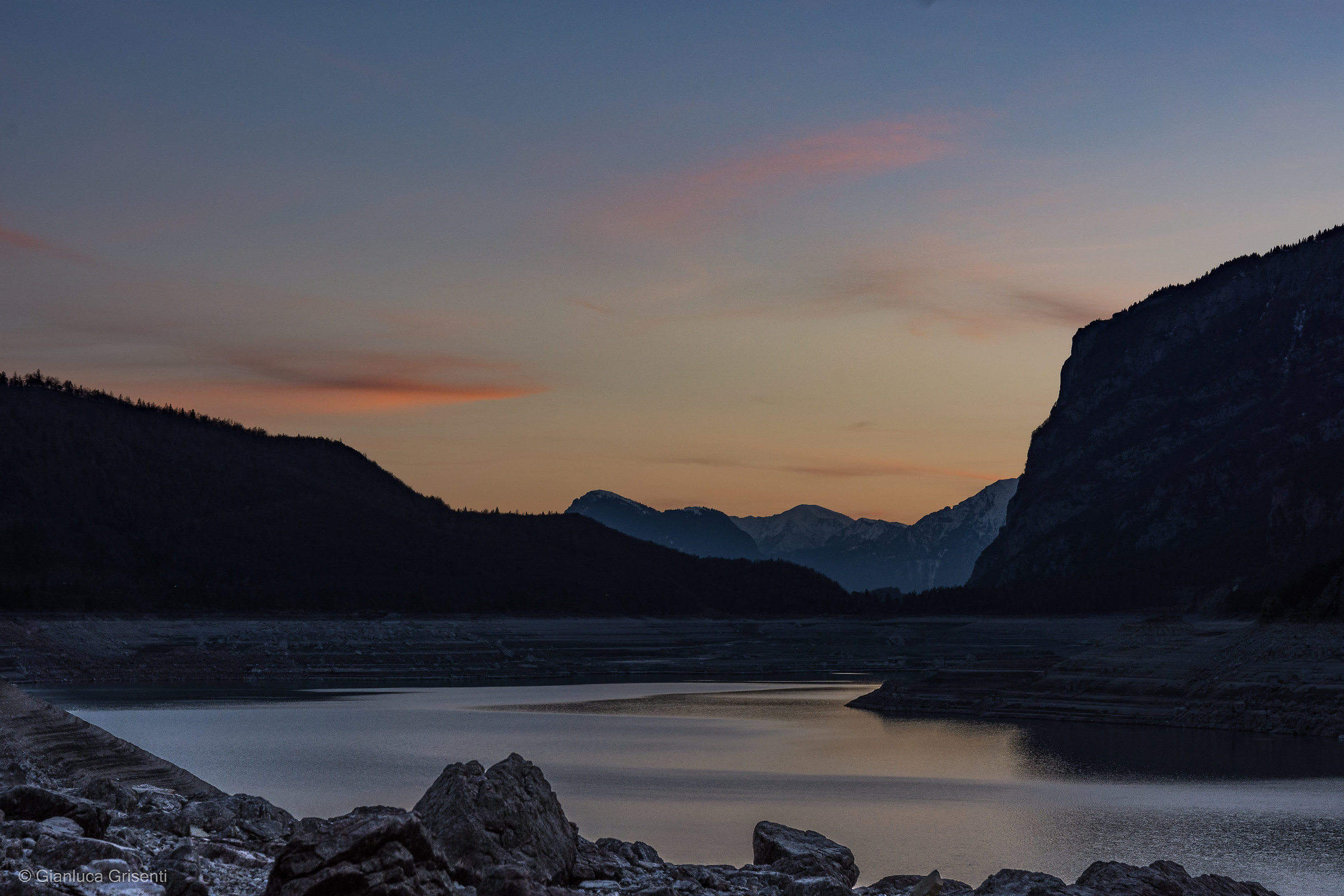 Sunset on Lake Molveno