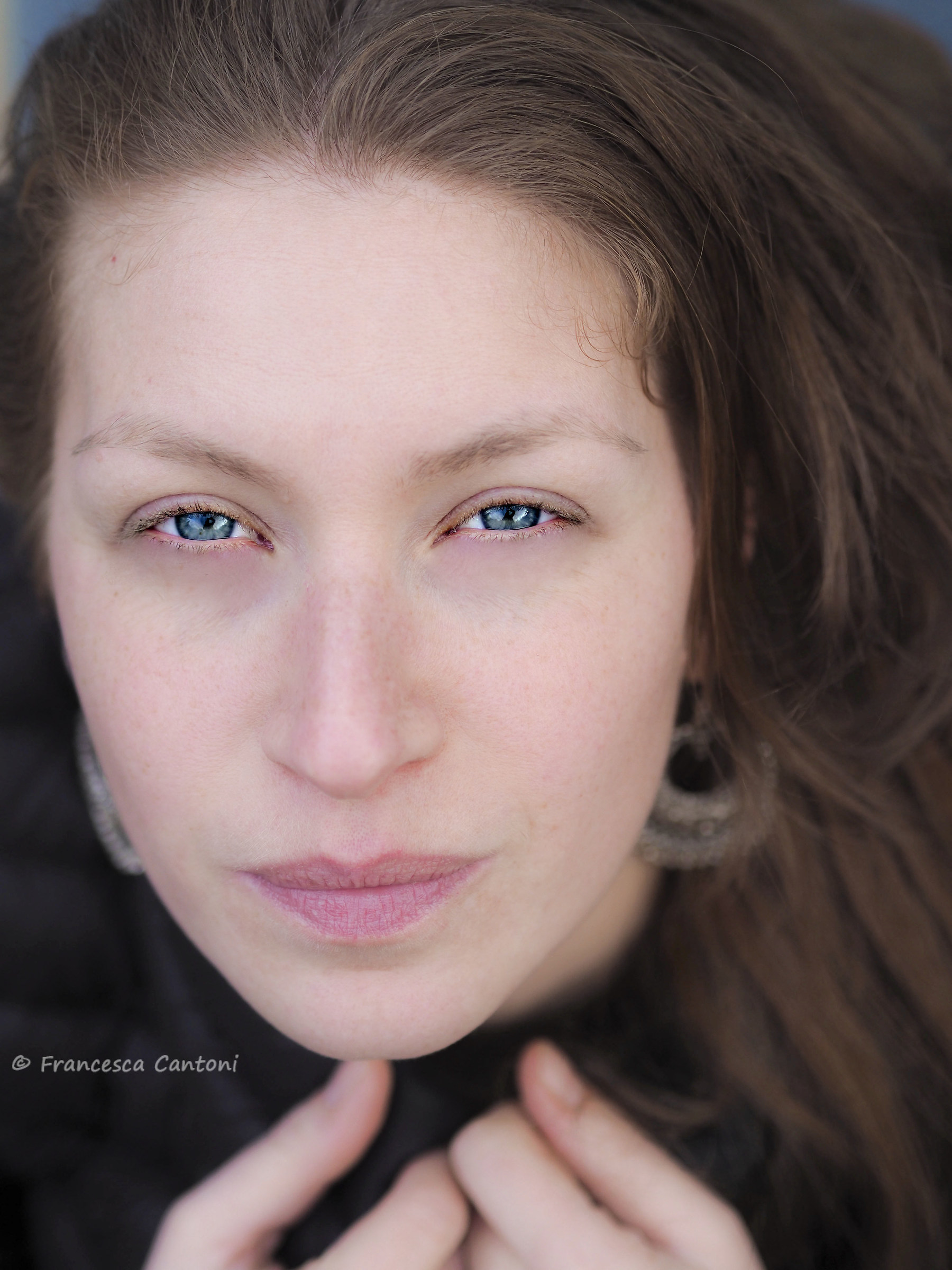 The woman and her gaze