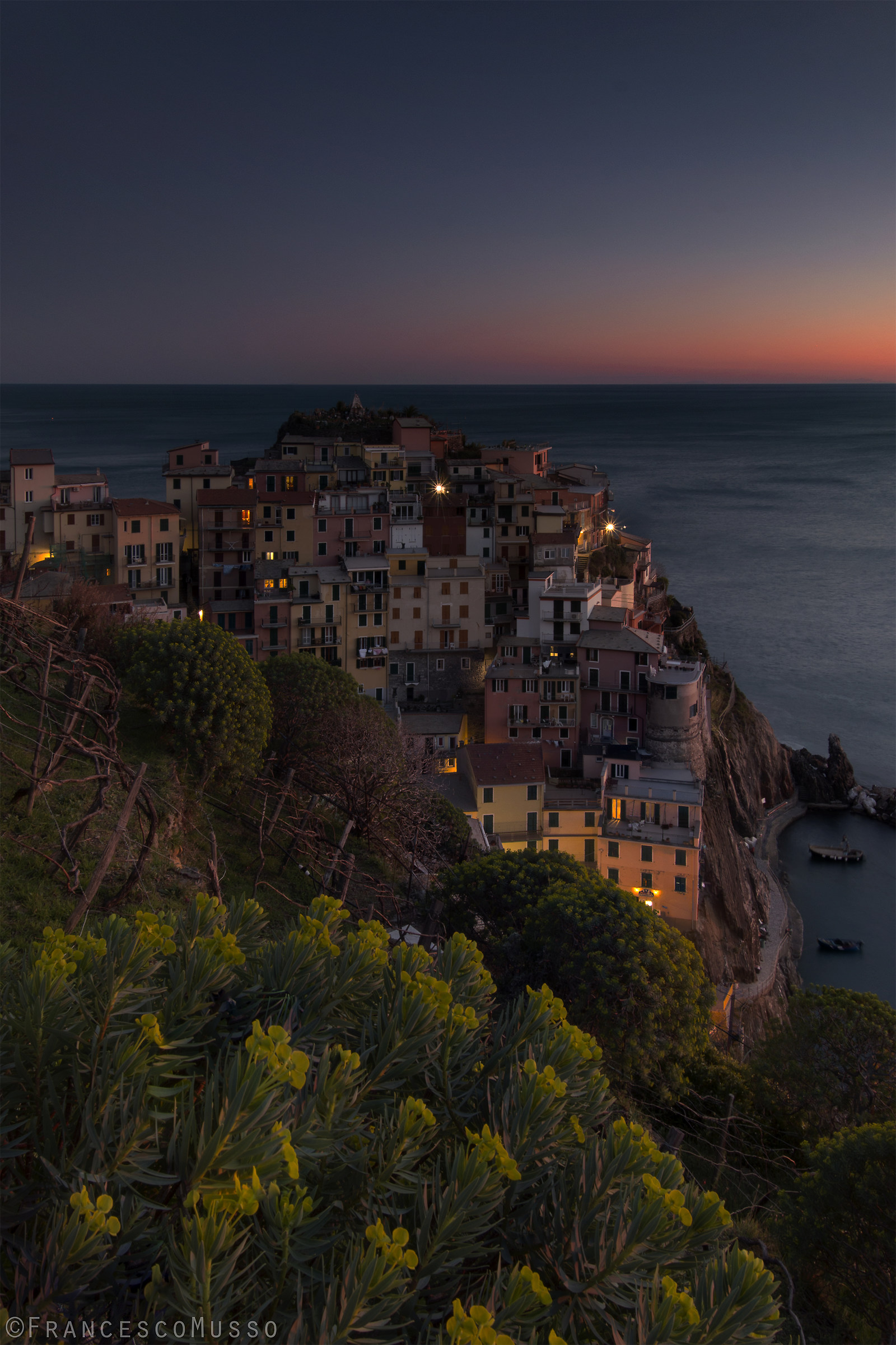 Blue Hour in Manarola