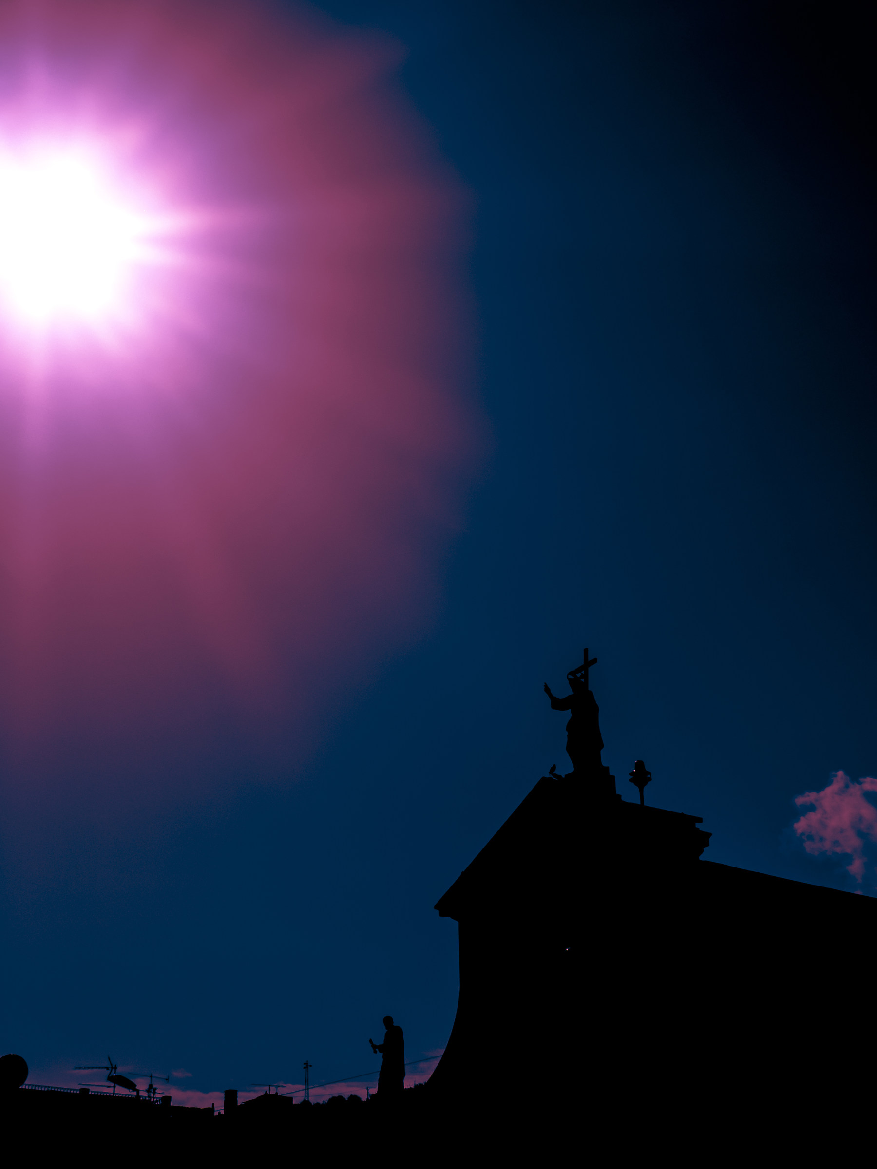 raggi di sole su san cristoforo