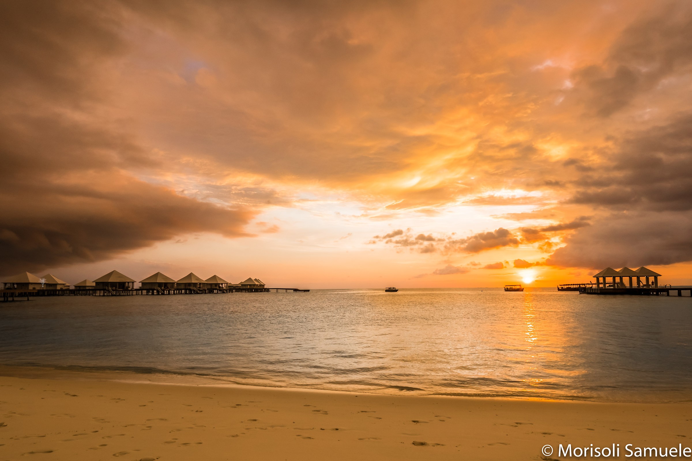Sunset in the Maldives