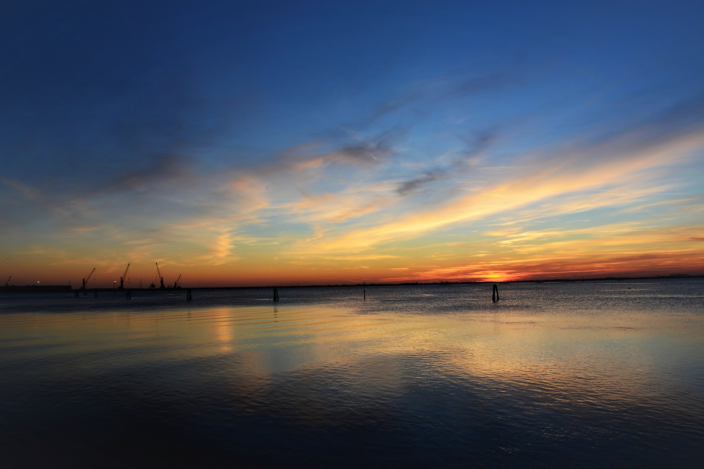 tramonto in laguna