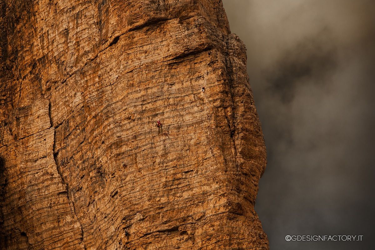 Scalatori delle Tre Cime di Lavaredo (zoom)