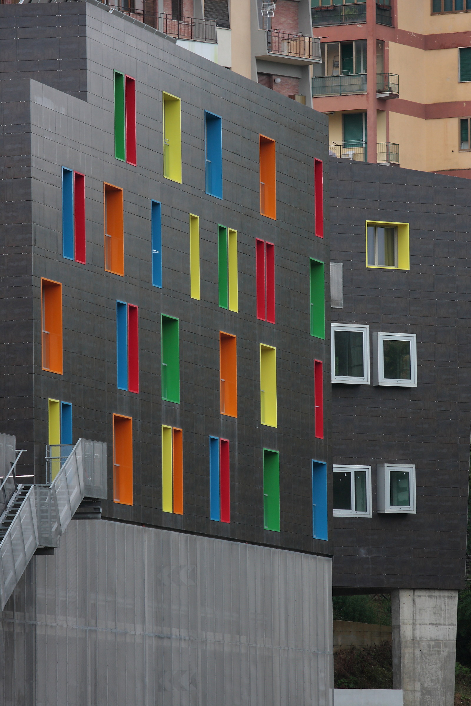 Gioco di colori in architettura