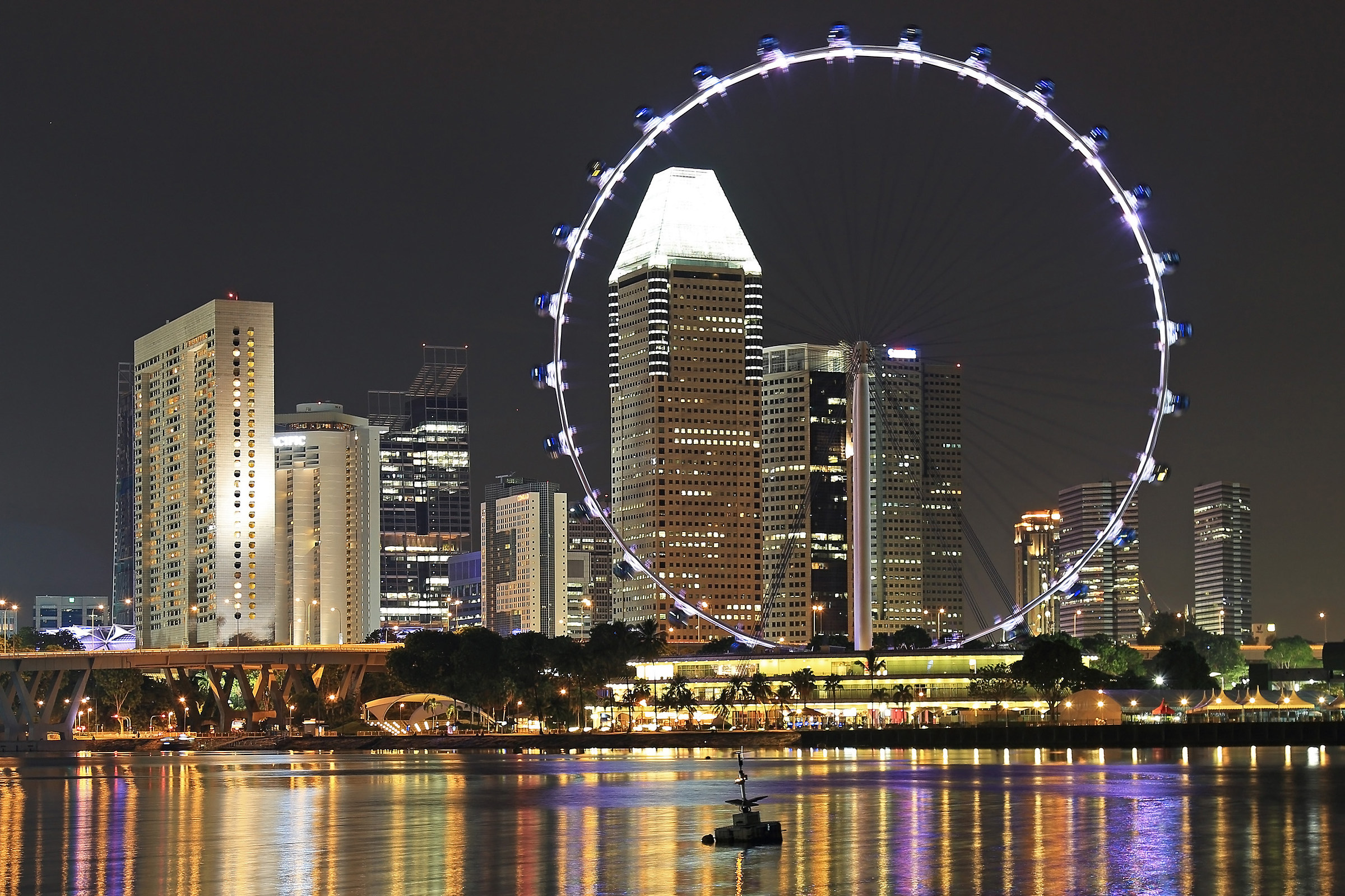 Singapore Flyer and Suntec City