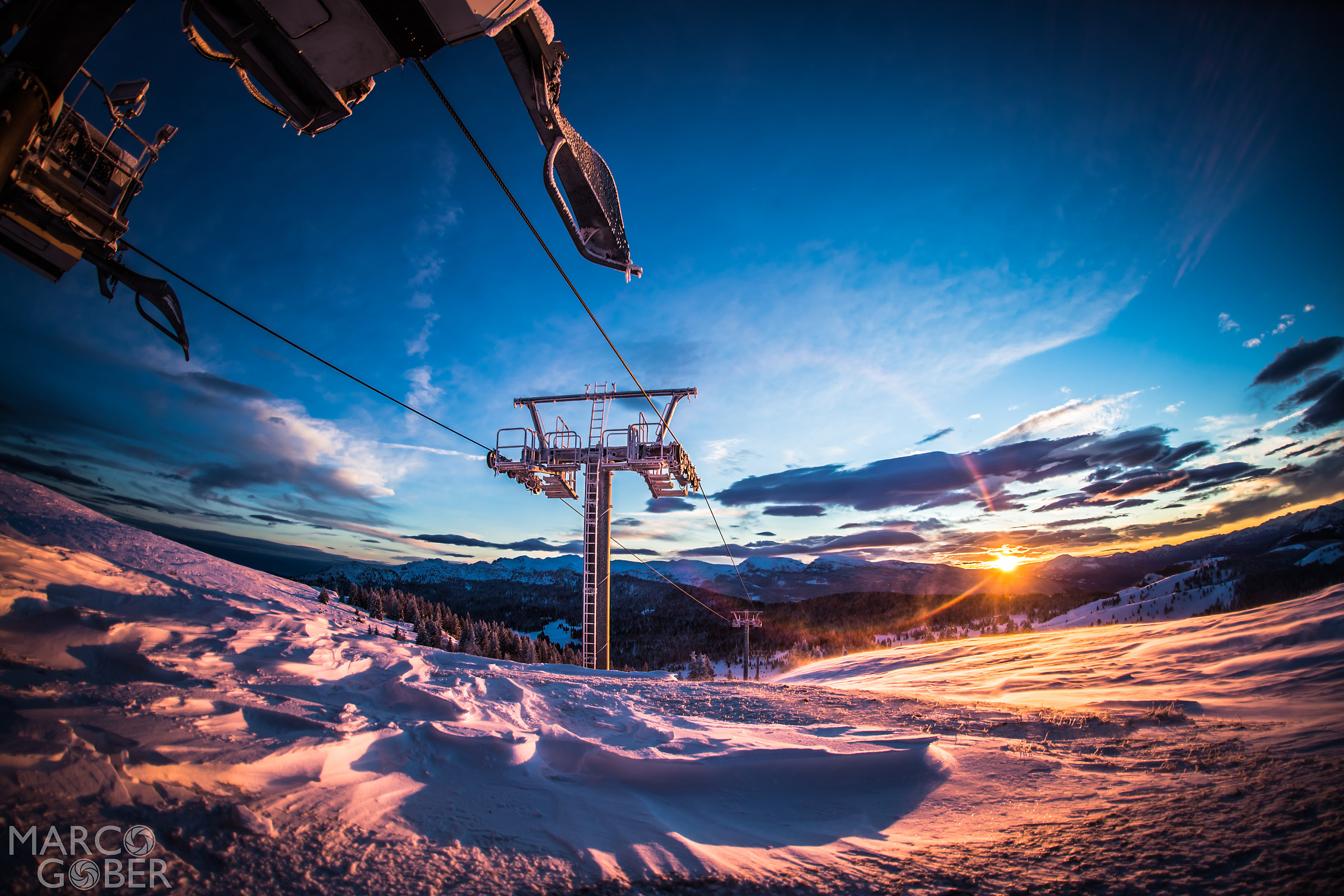 Sunset from Cima Pioverna