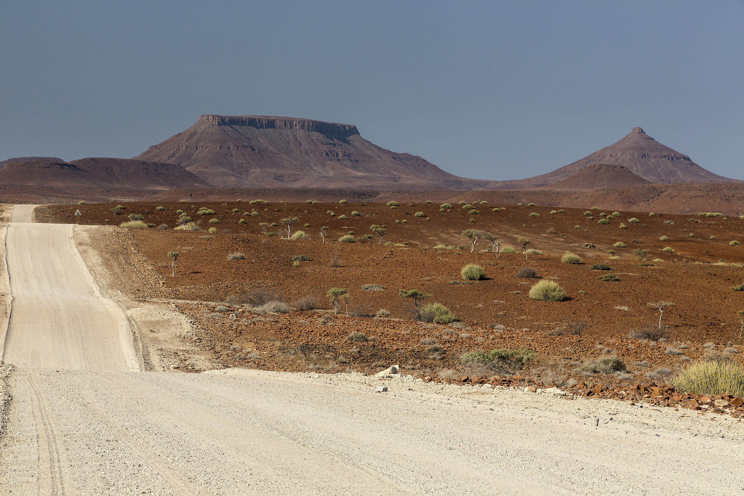 On the roads of Namibia