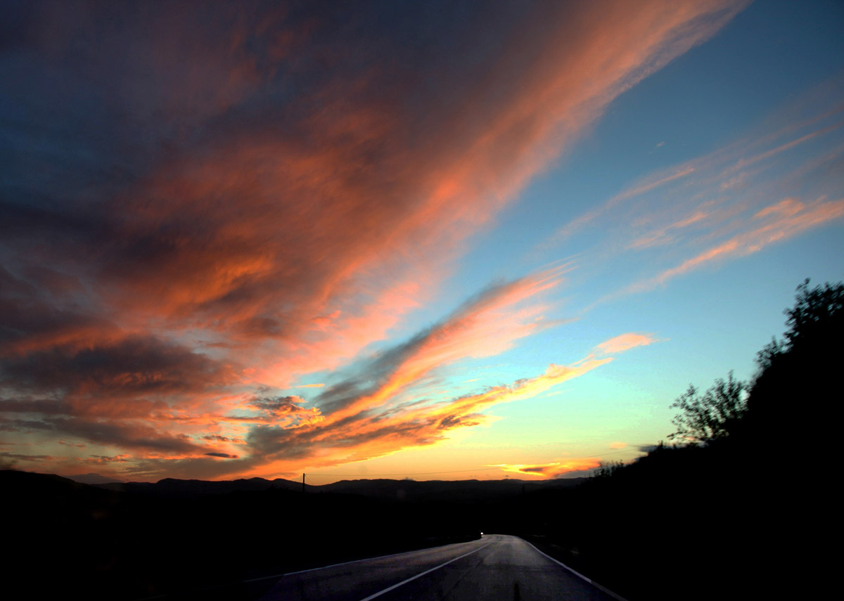 Red sky at night ...