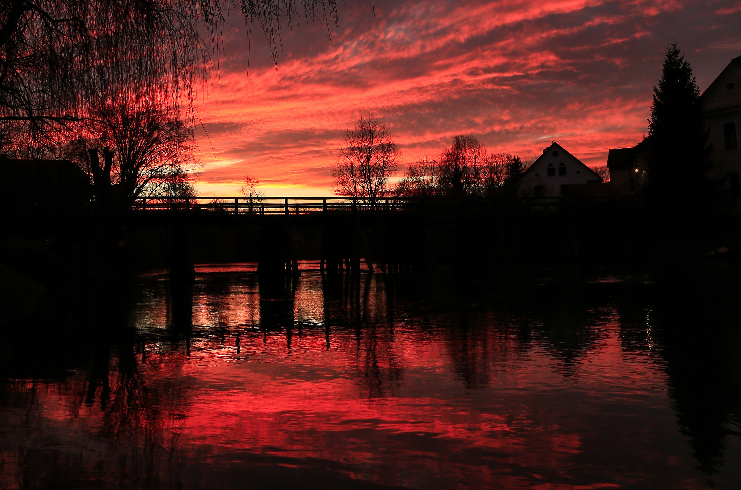 Sunset in Kostanjevica na Krki
