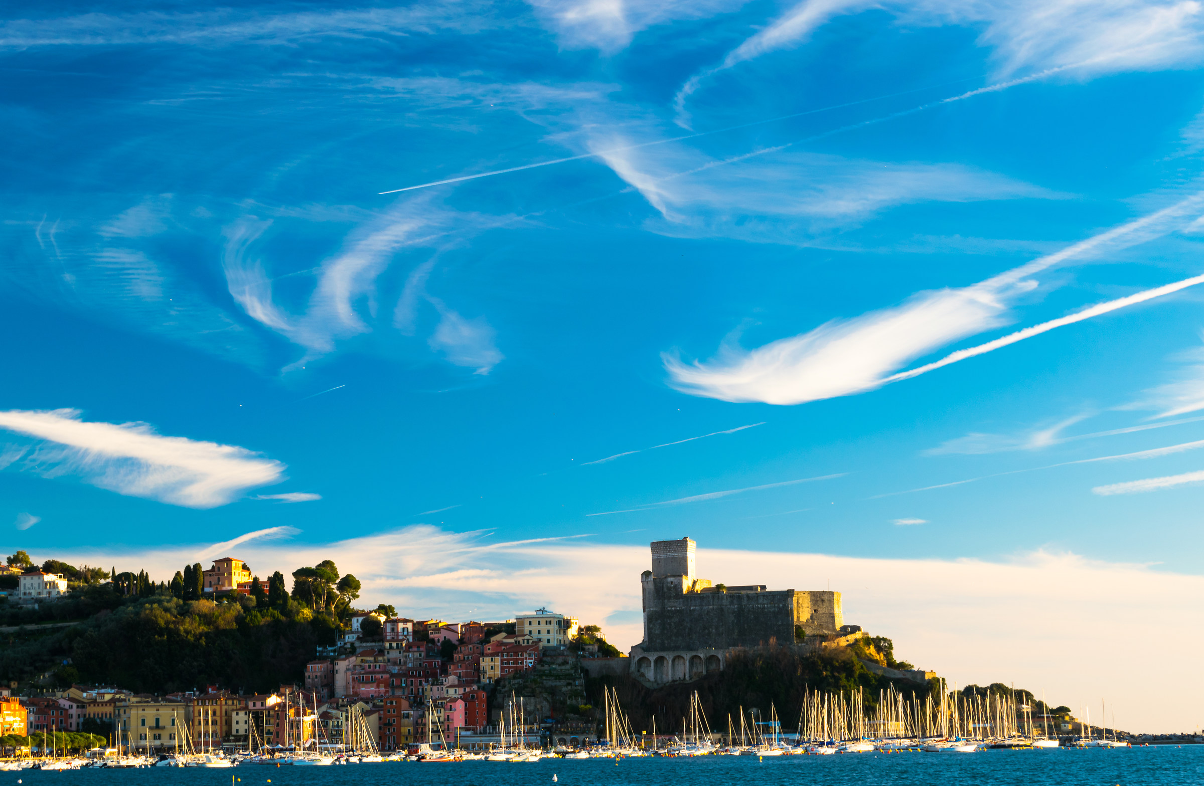 the beautiful sky of Lerici