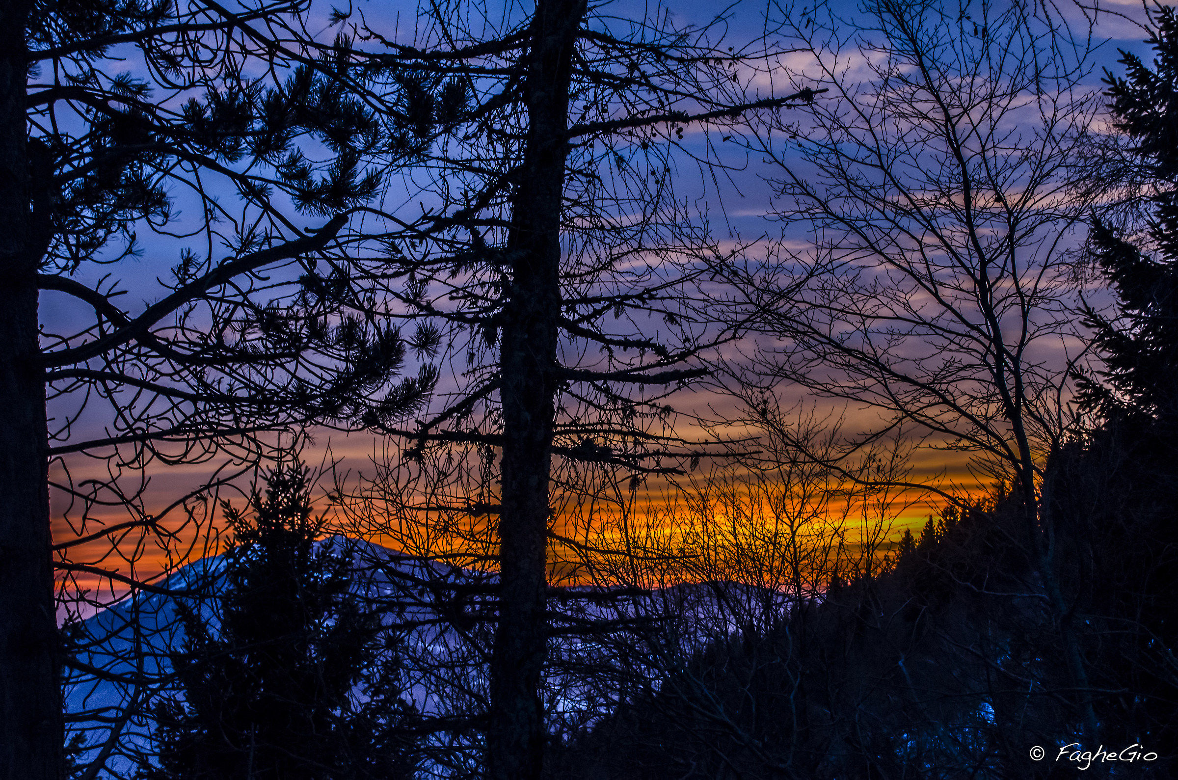 In addition, the sunset