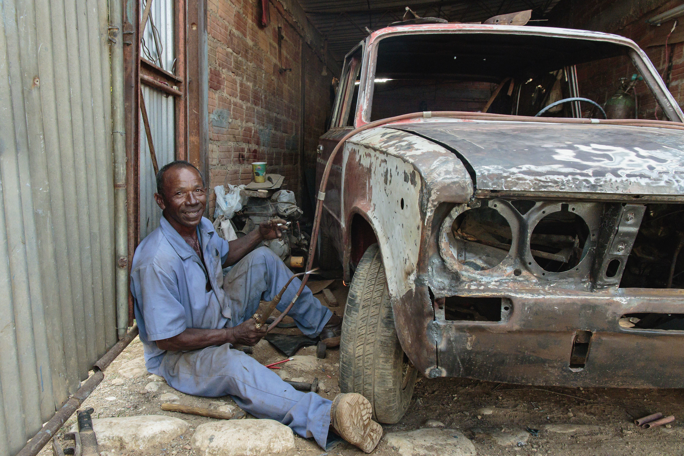 The smile of the beater