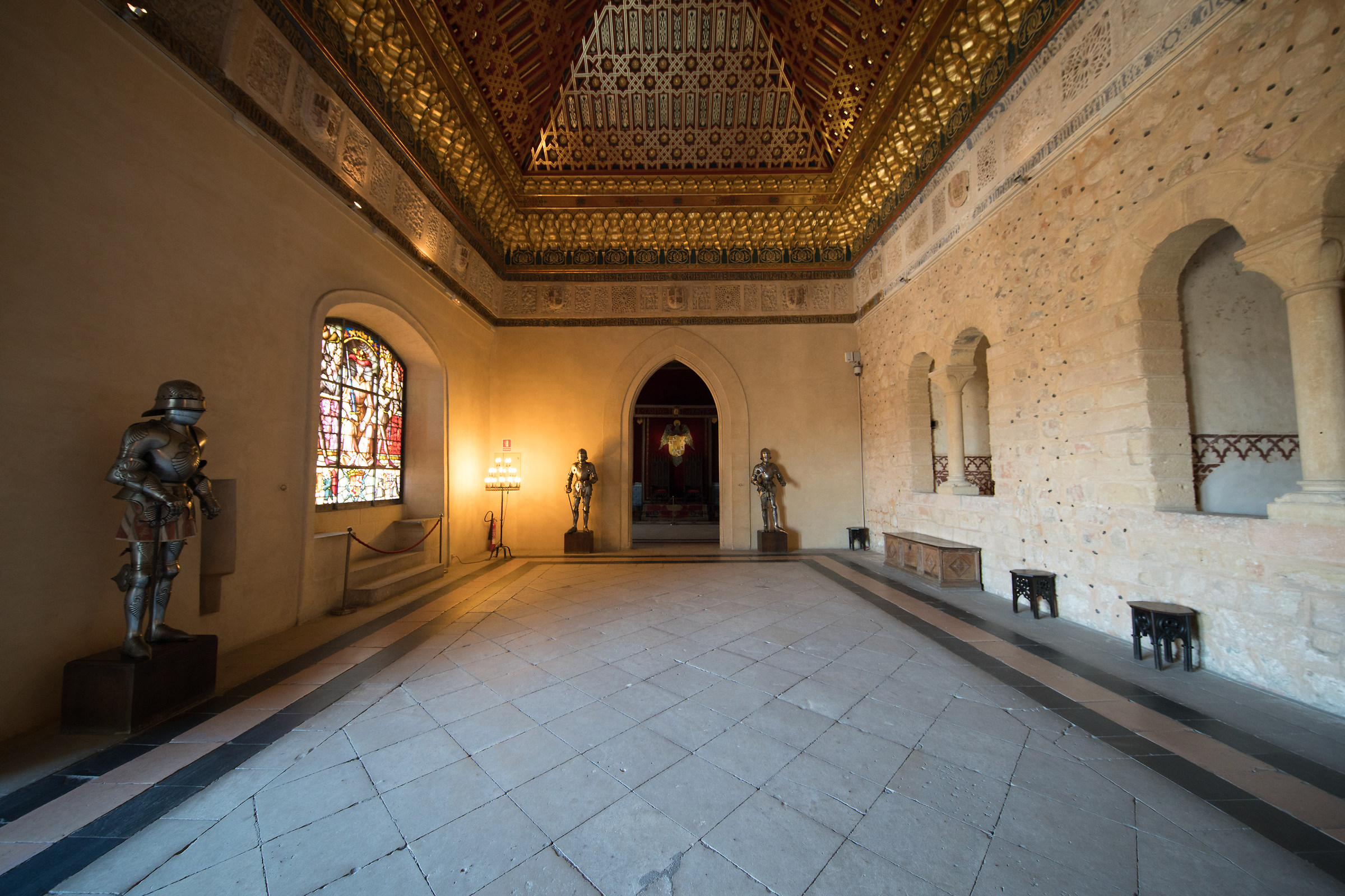 Sala interna dell'Alcazar di Segovia