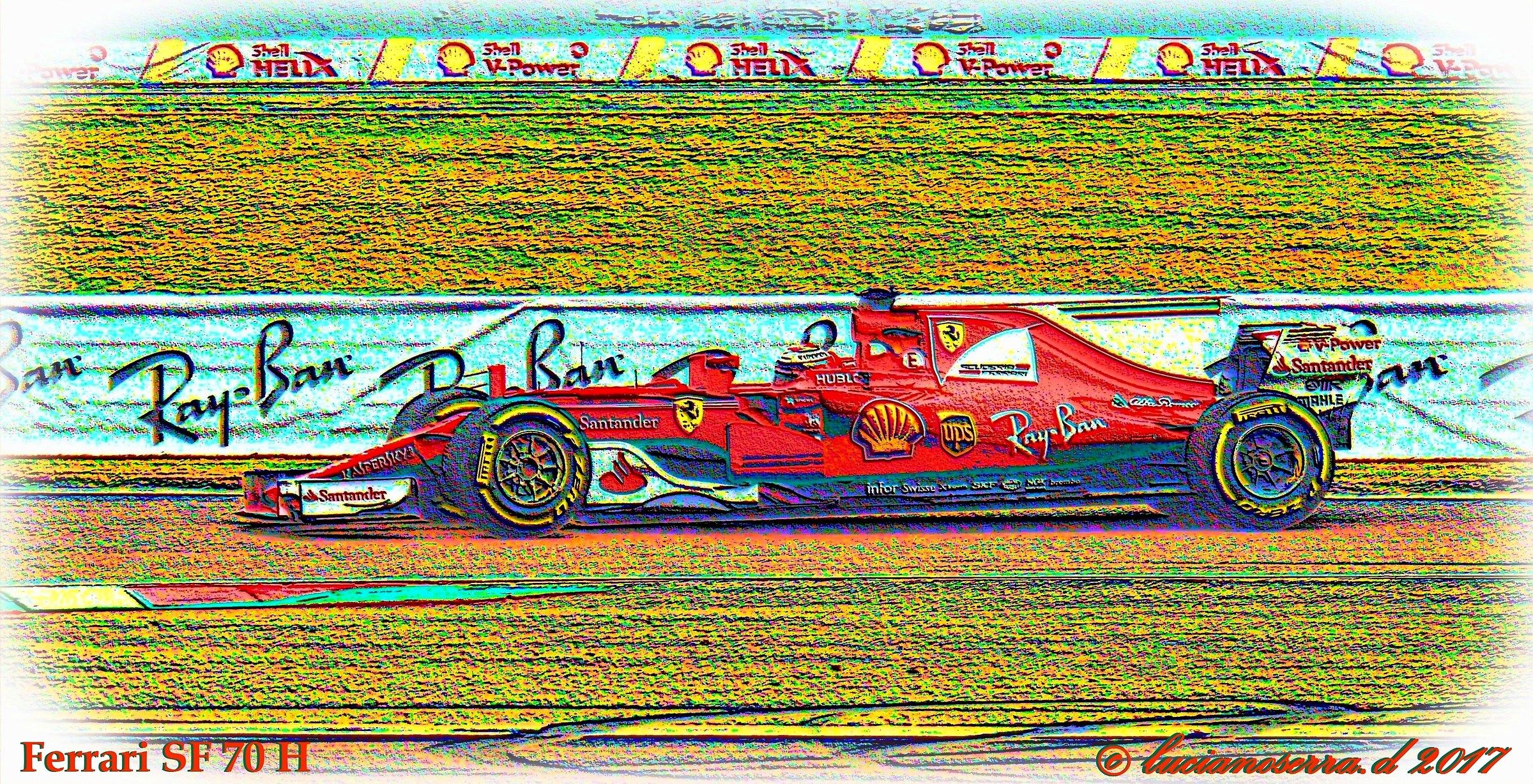 Kimi Raikkonen su Ferrari SF 70 H n. 7 - 2017