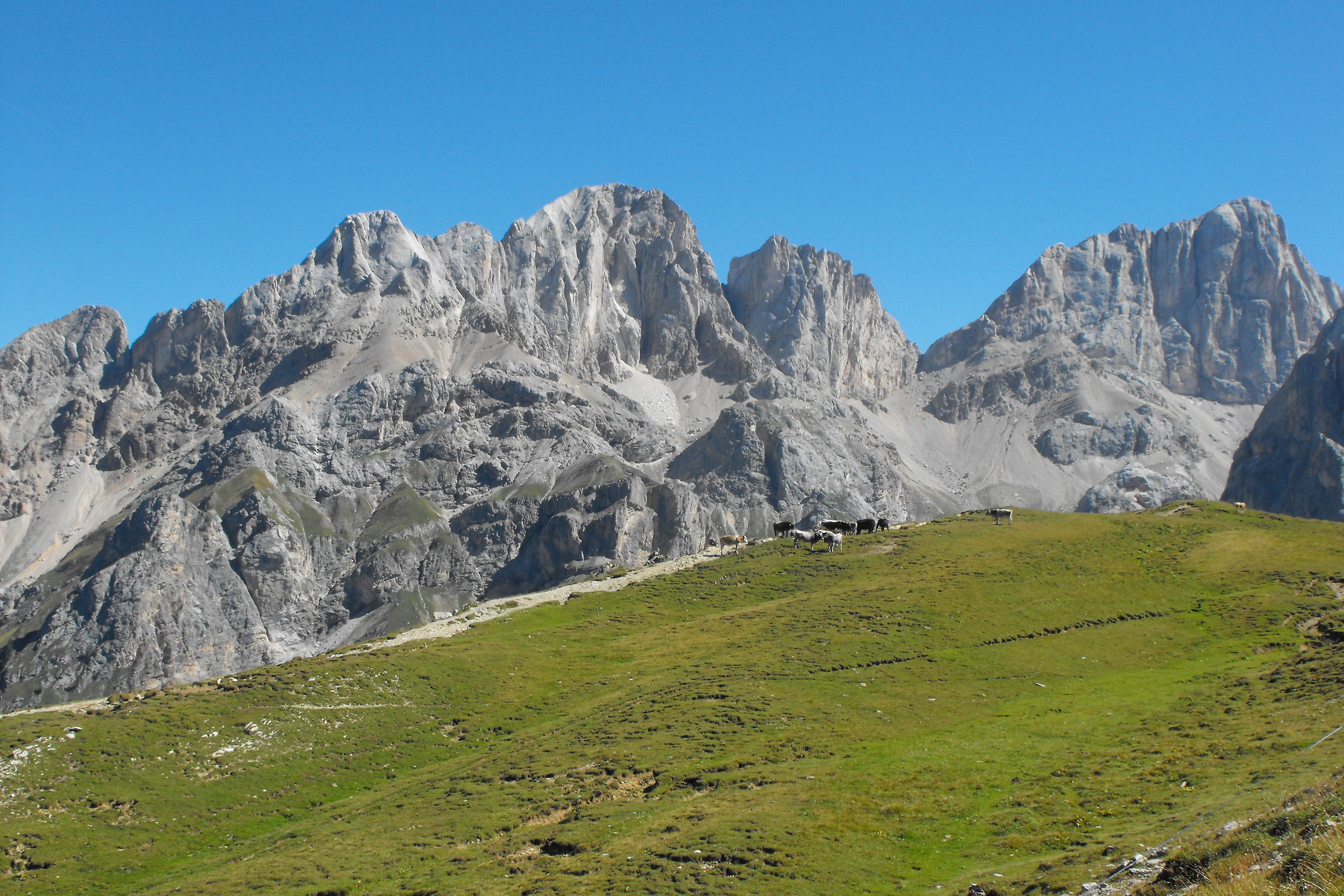 Marmolad of the Passo San Nicolò wall View
