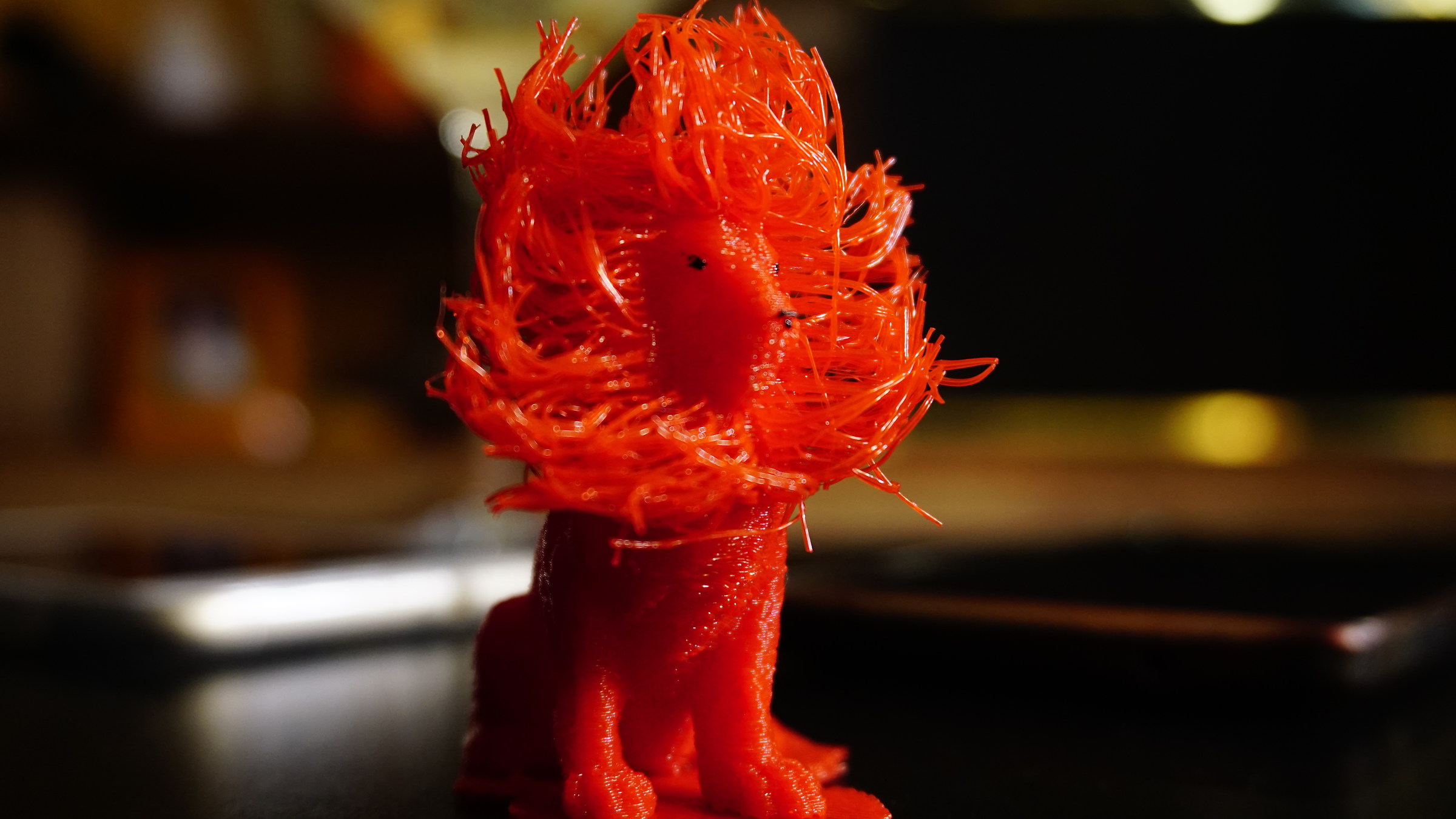 Lion with 3D printer
