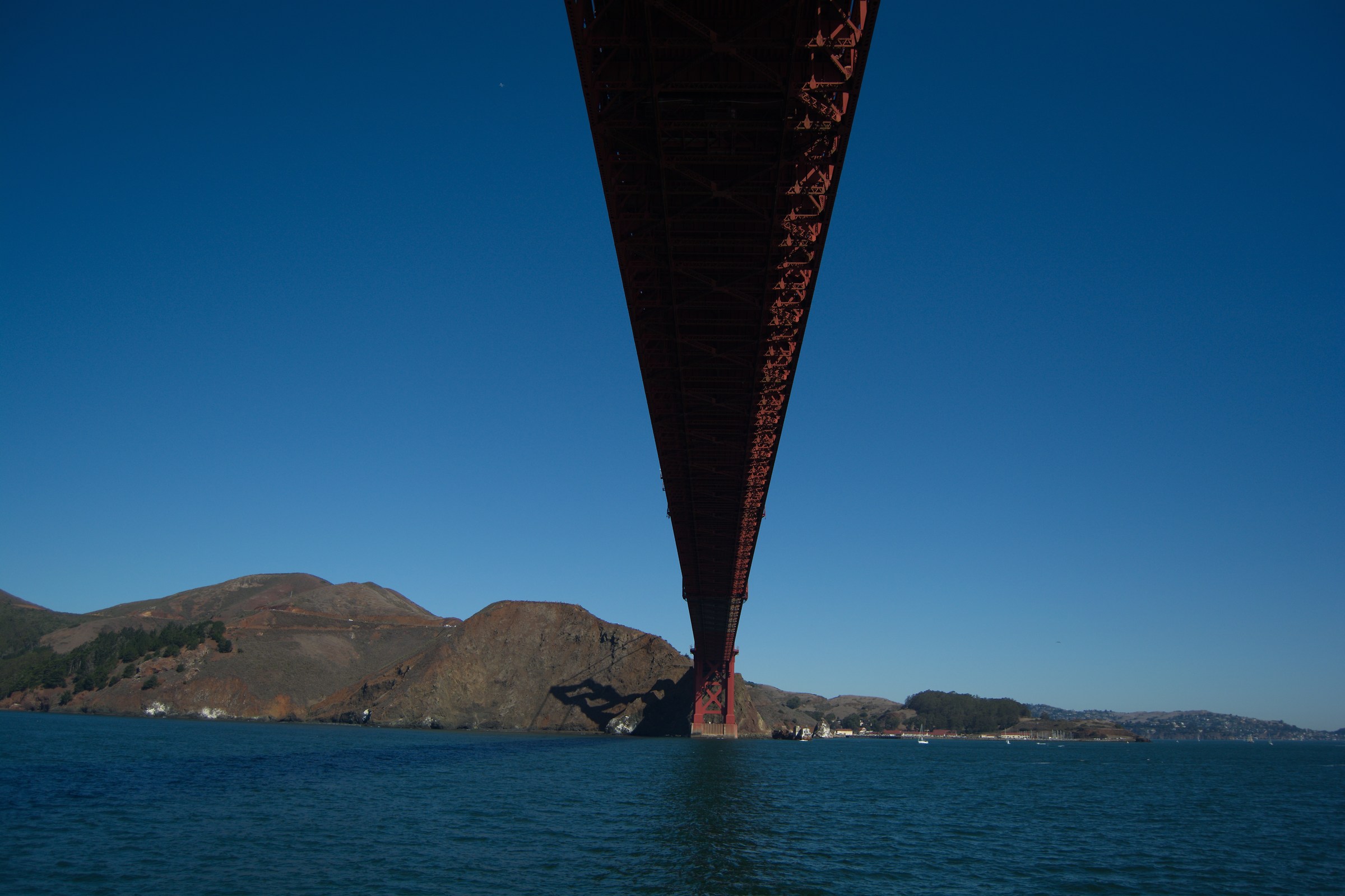 Golden gate from boat