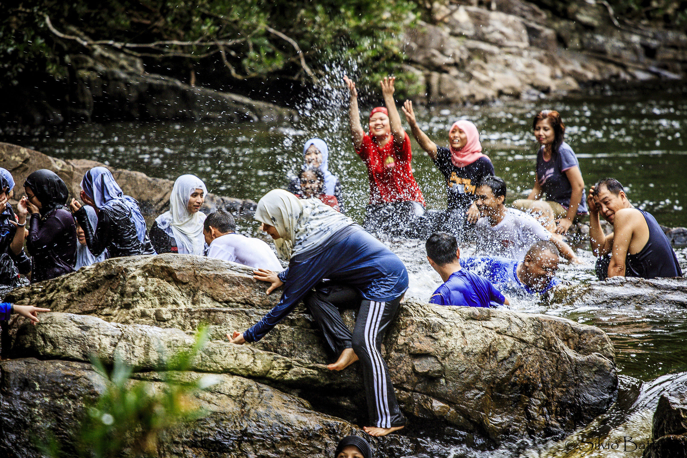 The swimming pool - Malaysian Borneo