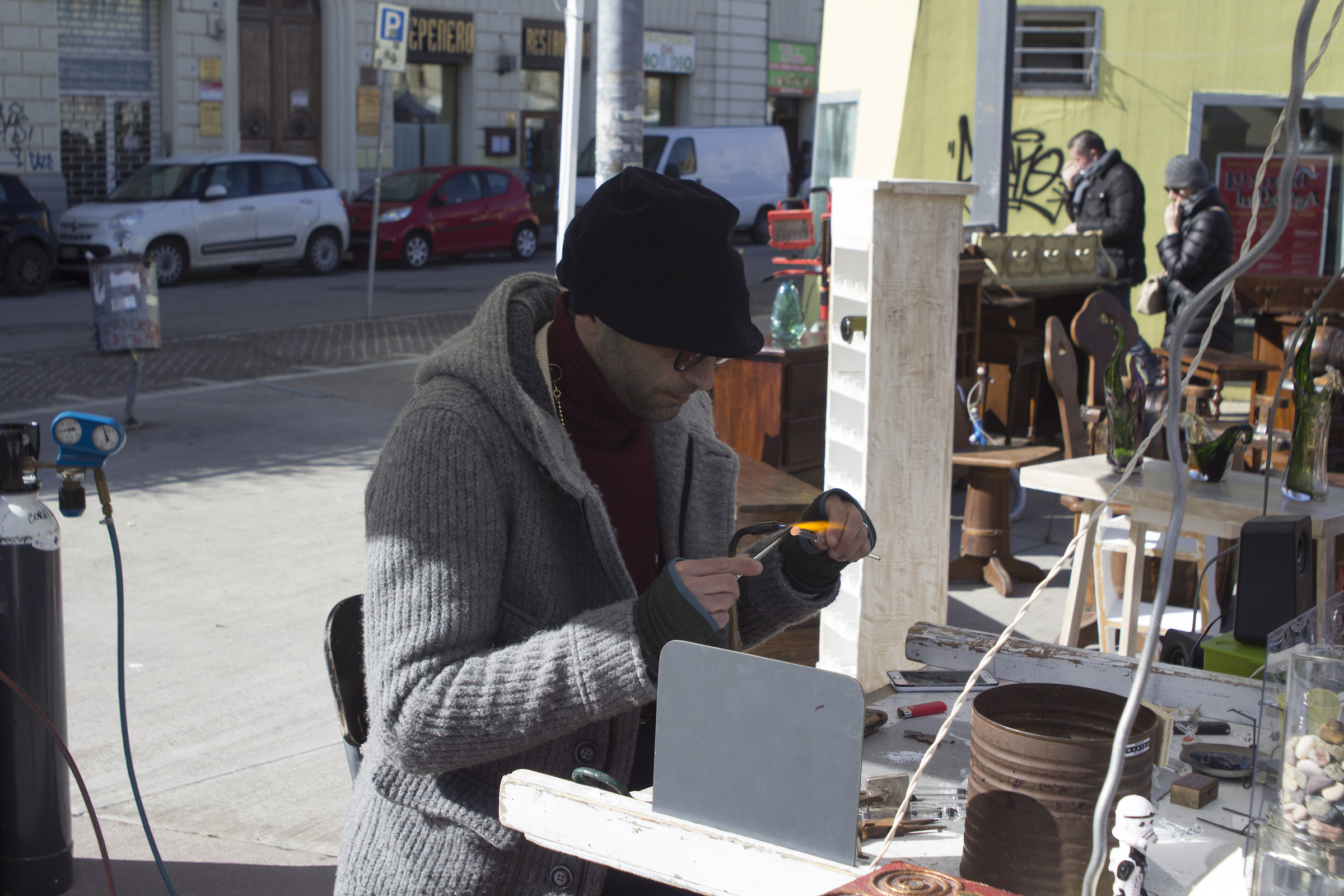 The art of glass in the street