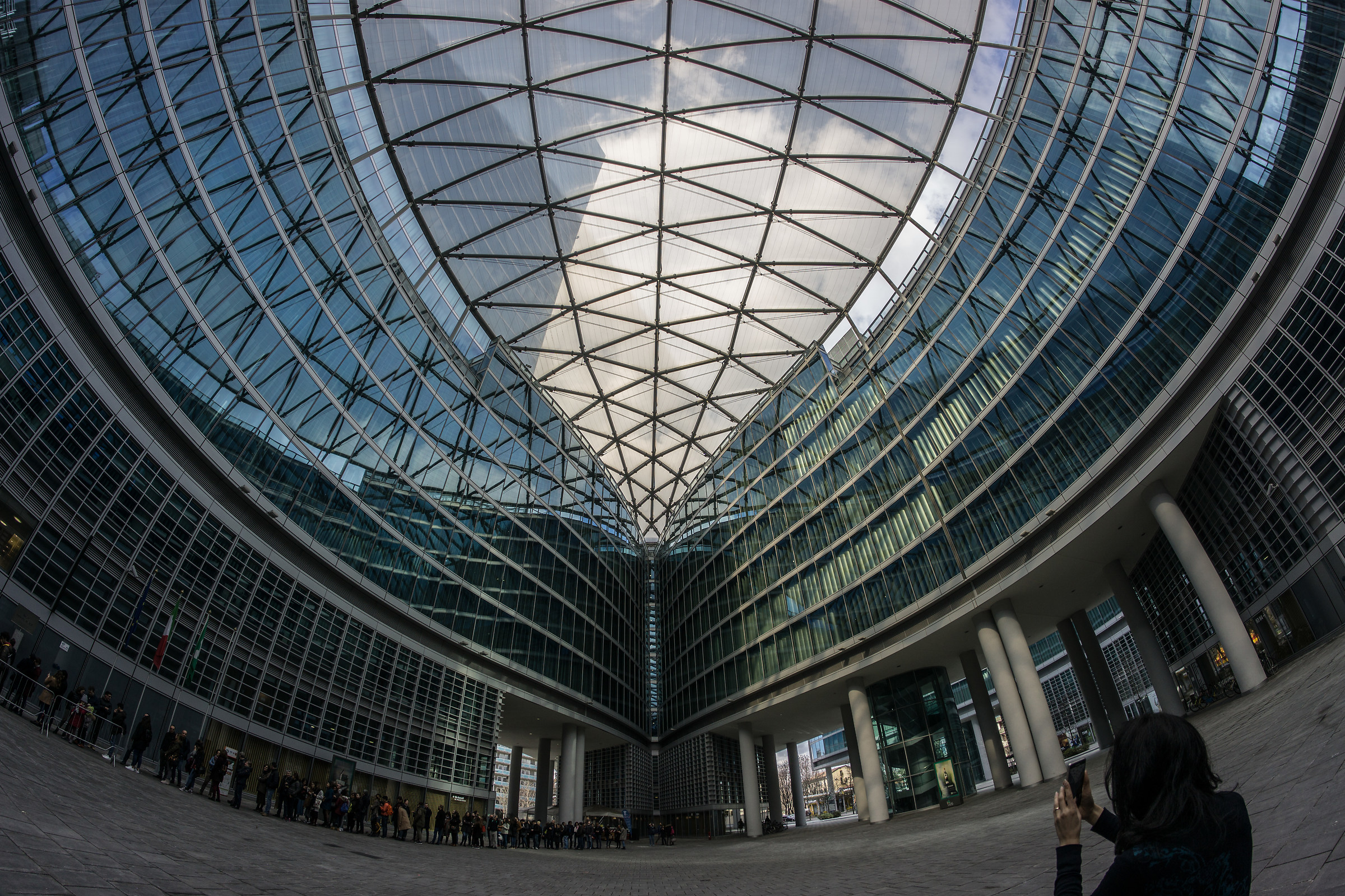 Palace Lombardy photographed with photographer