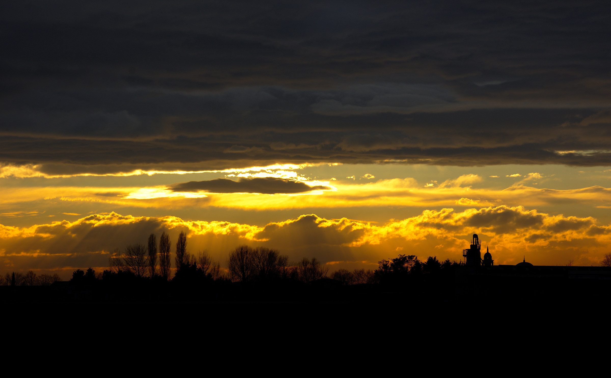 Tramonto vicino a Mantova