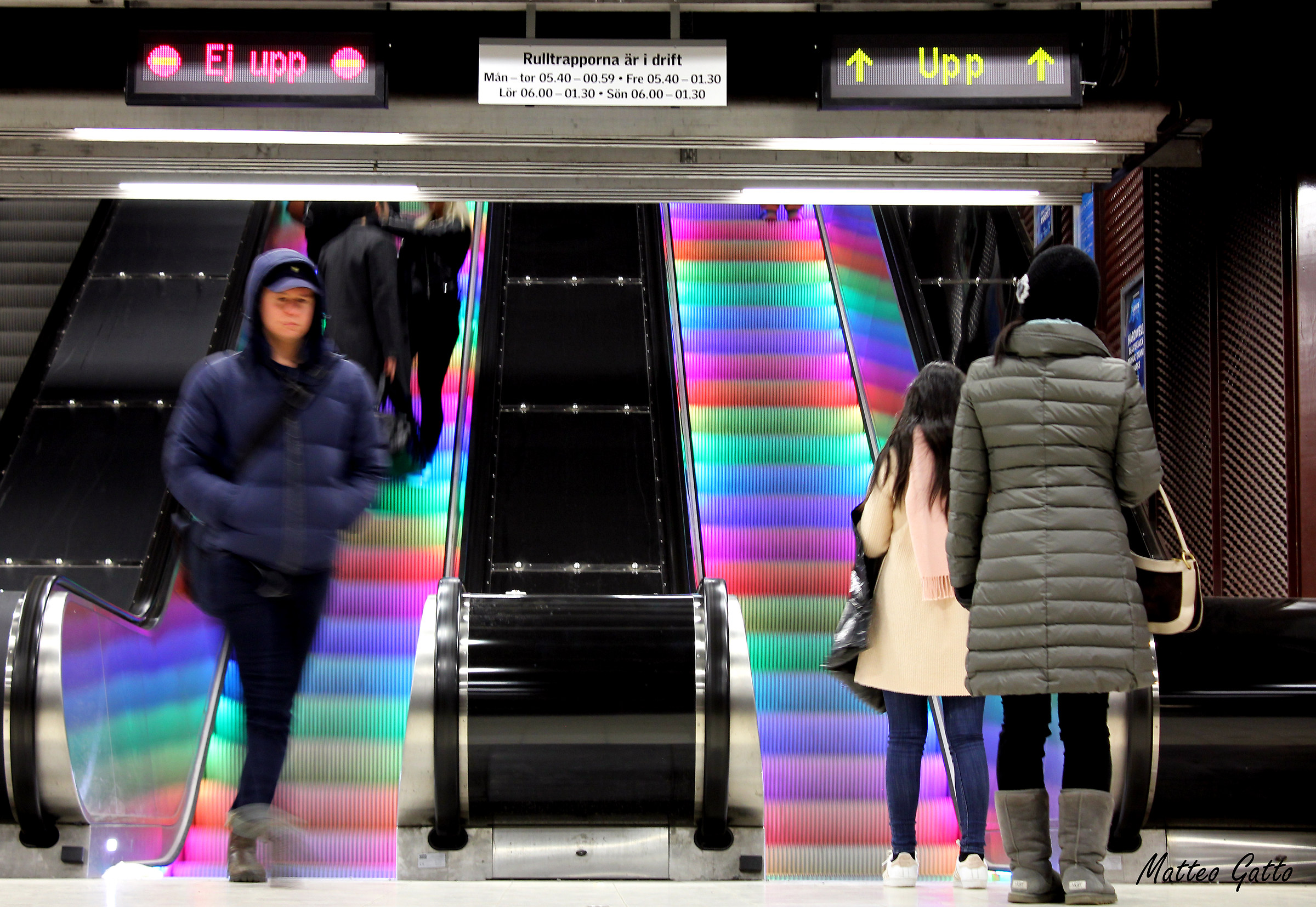 The colored scales of the Stockholm metro