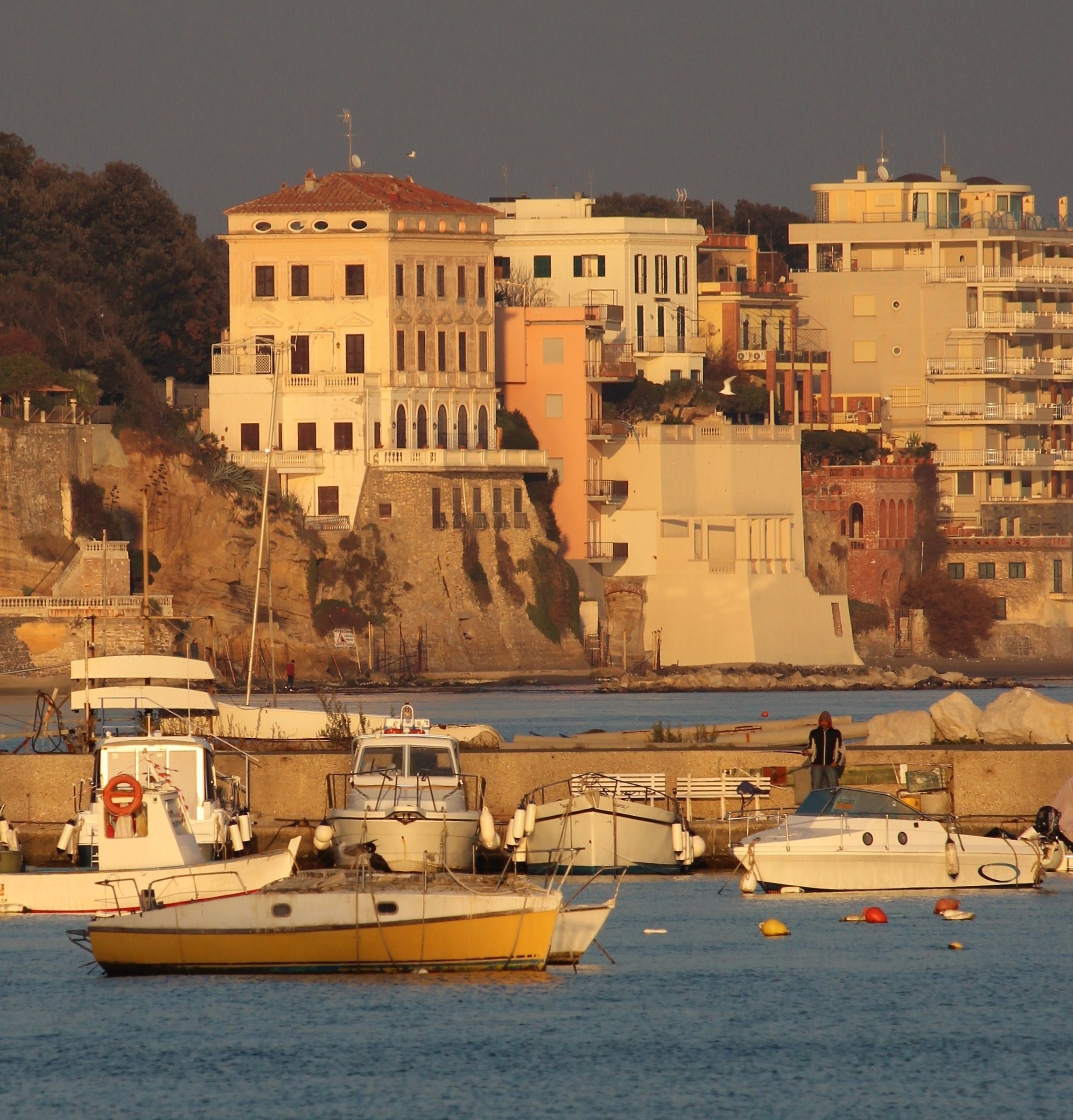 glimpse of the Port of Anzio