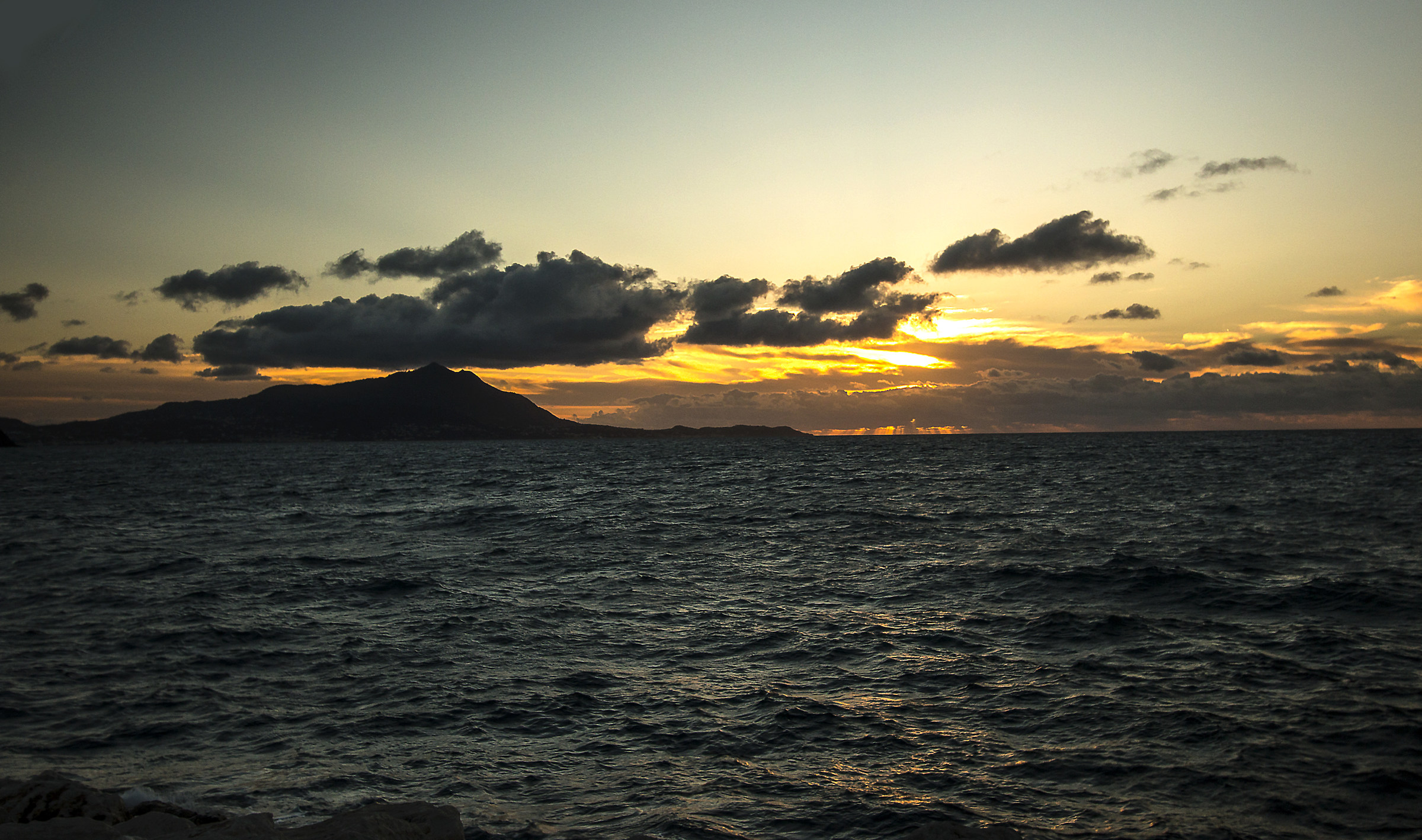 sunset in Monte di Procida