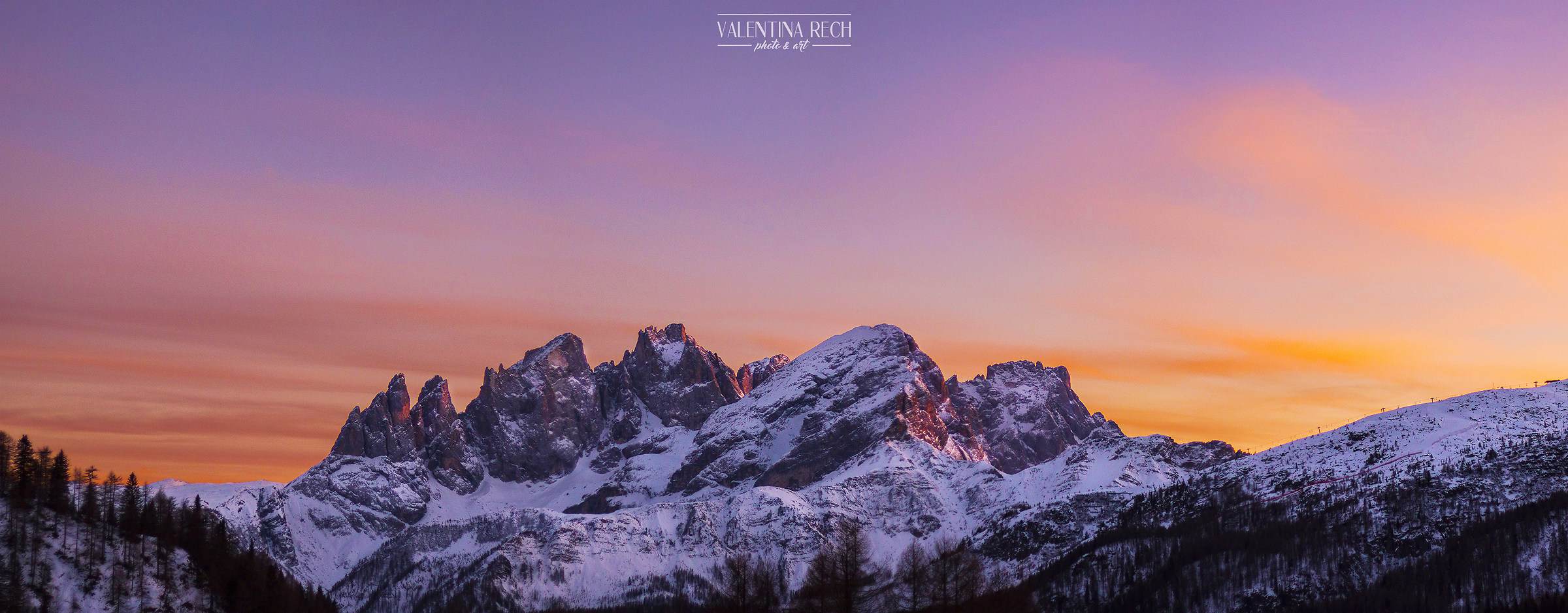 Sunset at the Passo San Pellegrino