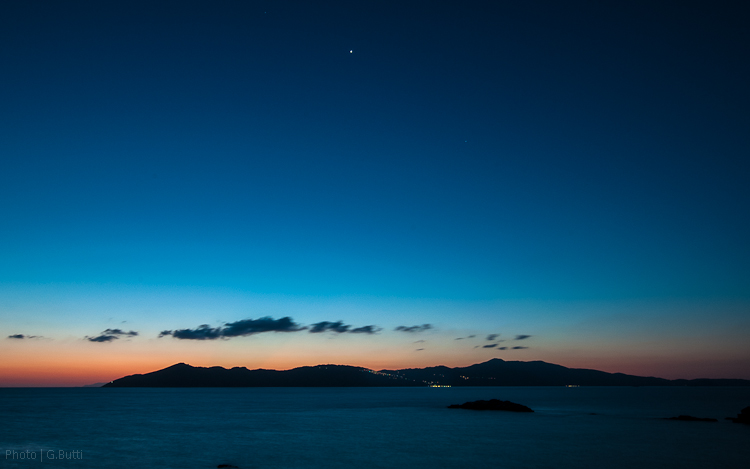 Dawn behind Skopelos