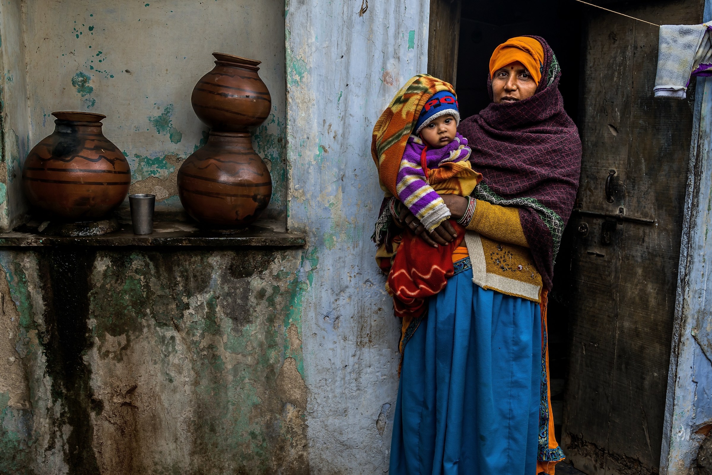 Rajasthan 2017 - In un cortile di un villaggio