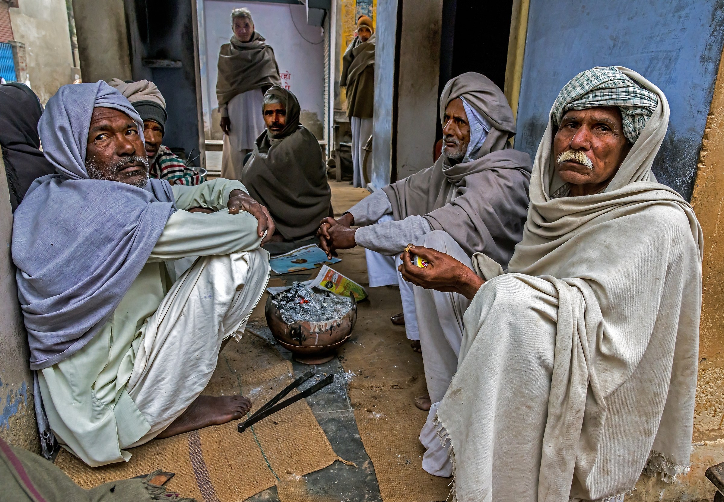 Rajasthan 2017 - Un mattino freddo, in un villaggio