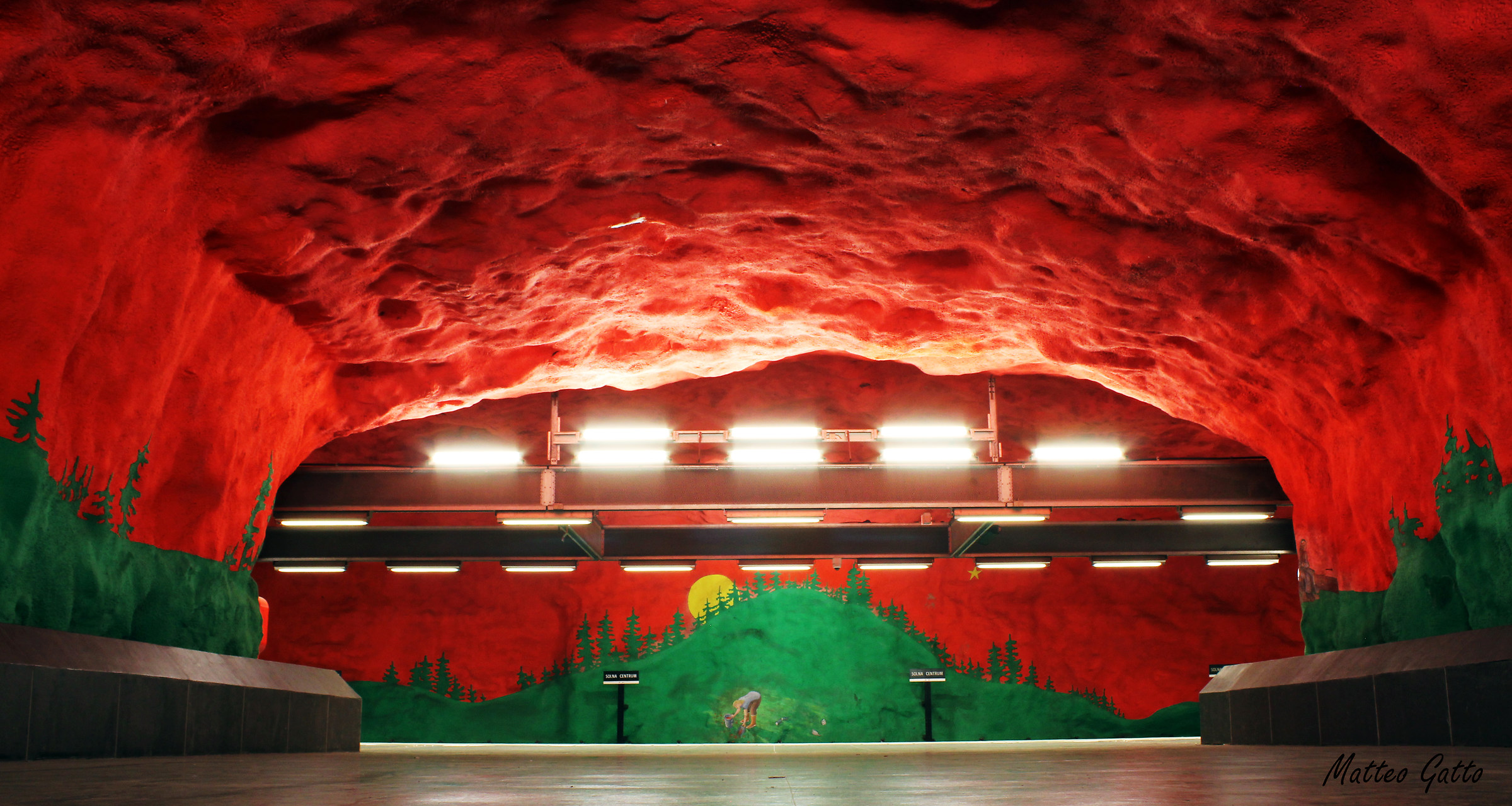 Stazione di Solma centrum all'interno