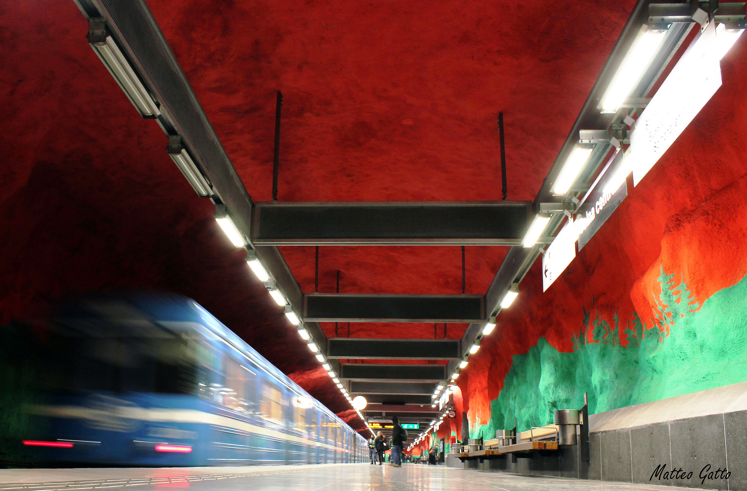 Departing train, Solma centrum