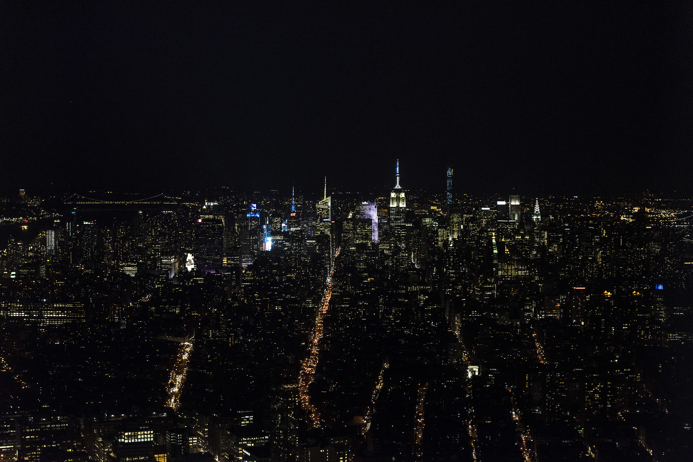 New York by night