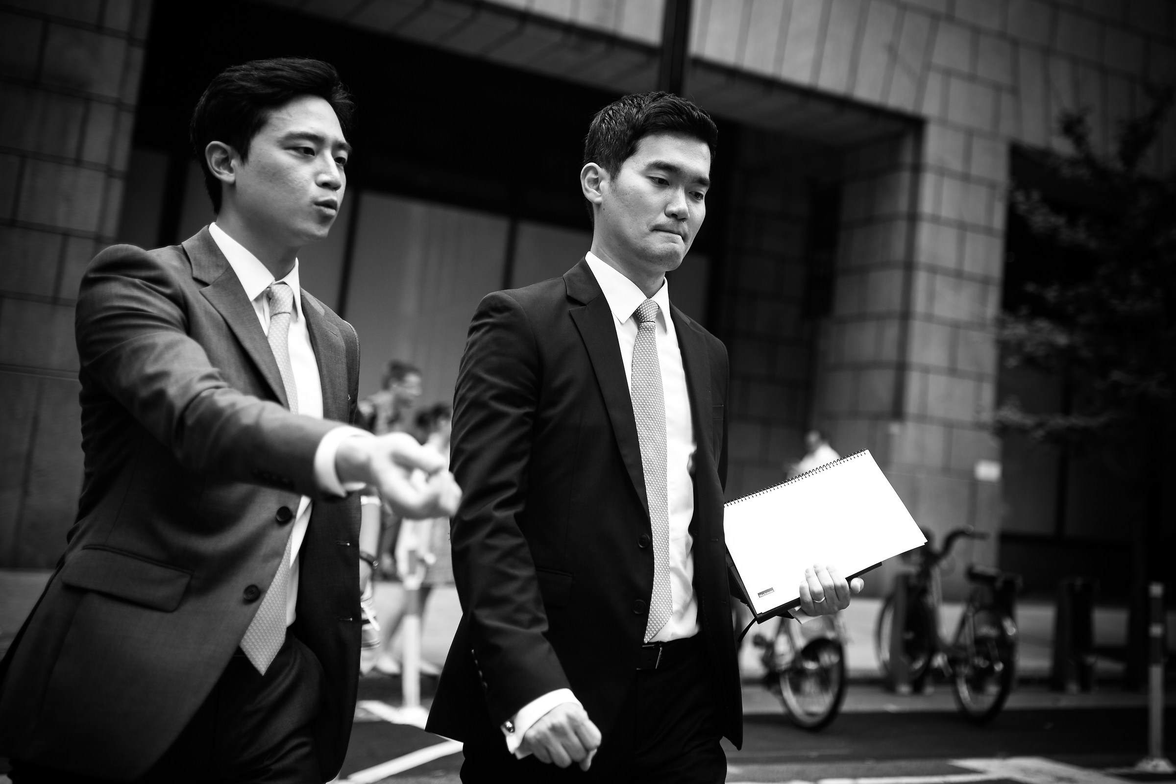 Talking about business