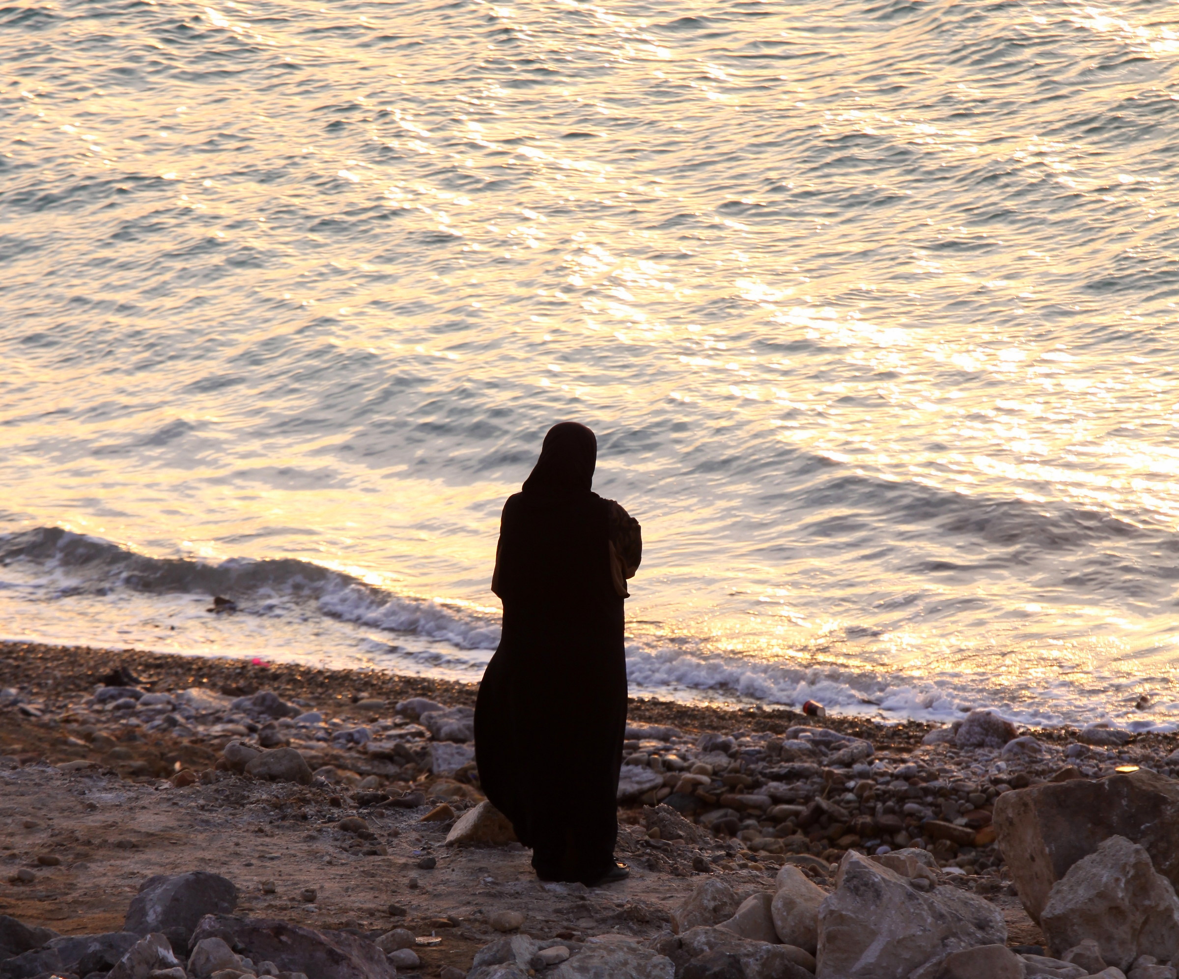 3509 - Dead Sea waiting for the sunset