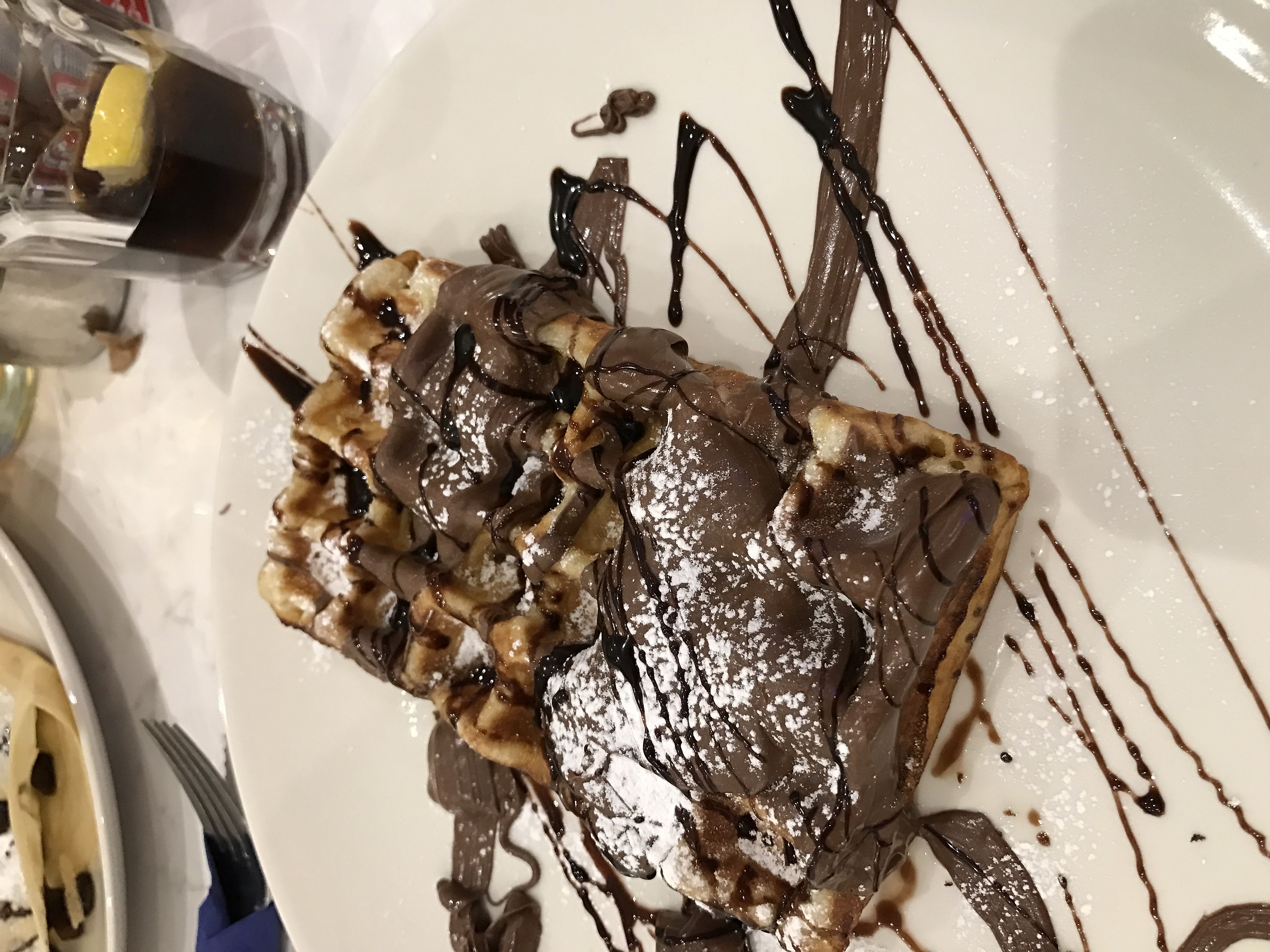 Waffels with Nutella