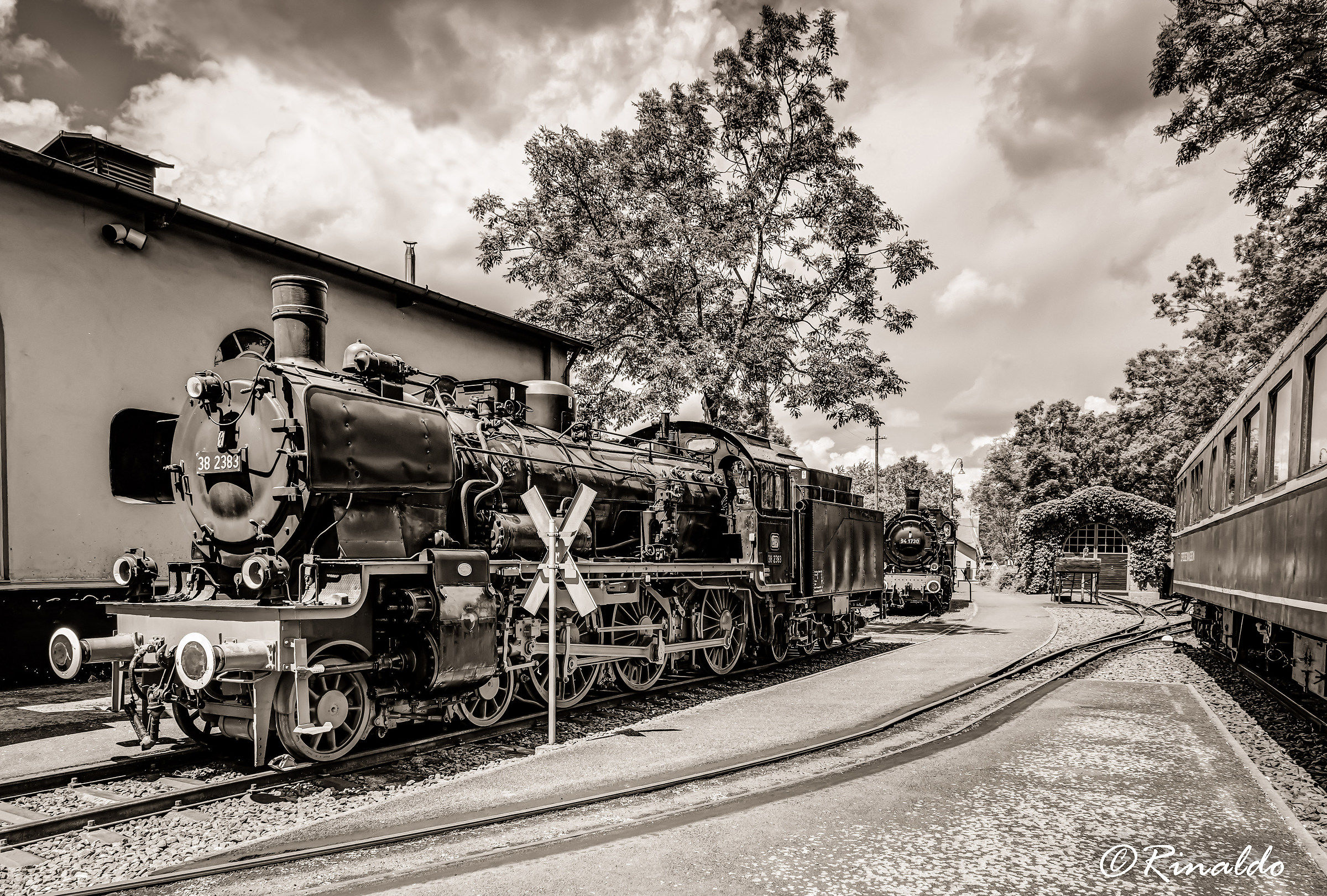 La locomotiva di un tempo che fu. La DB 38 2383