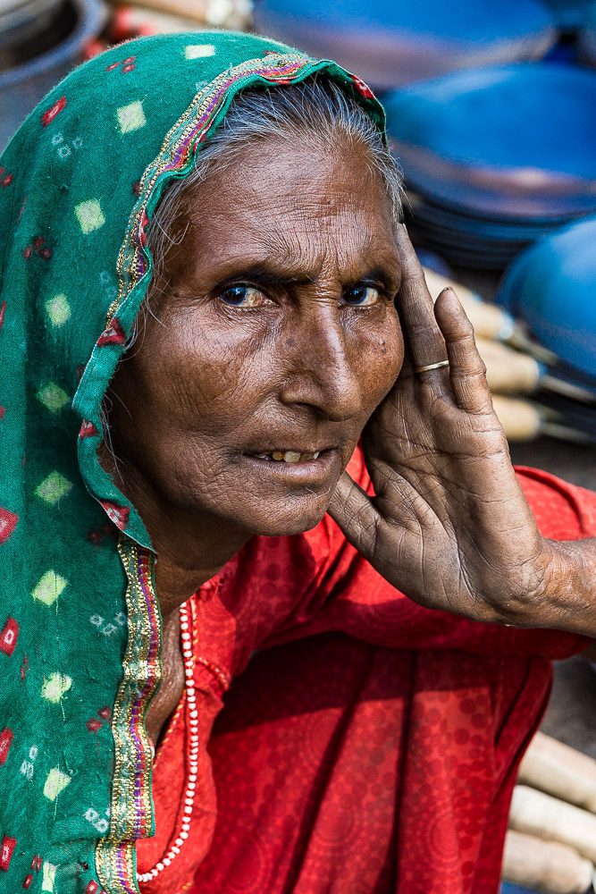 Ritratti al mercato.