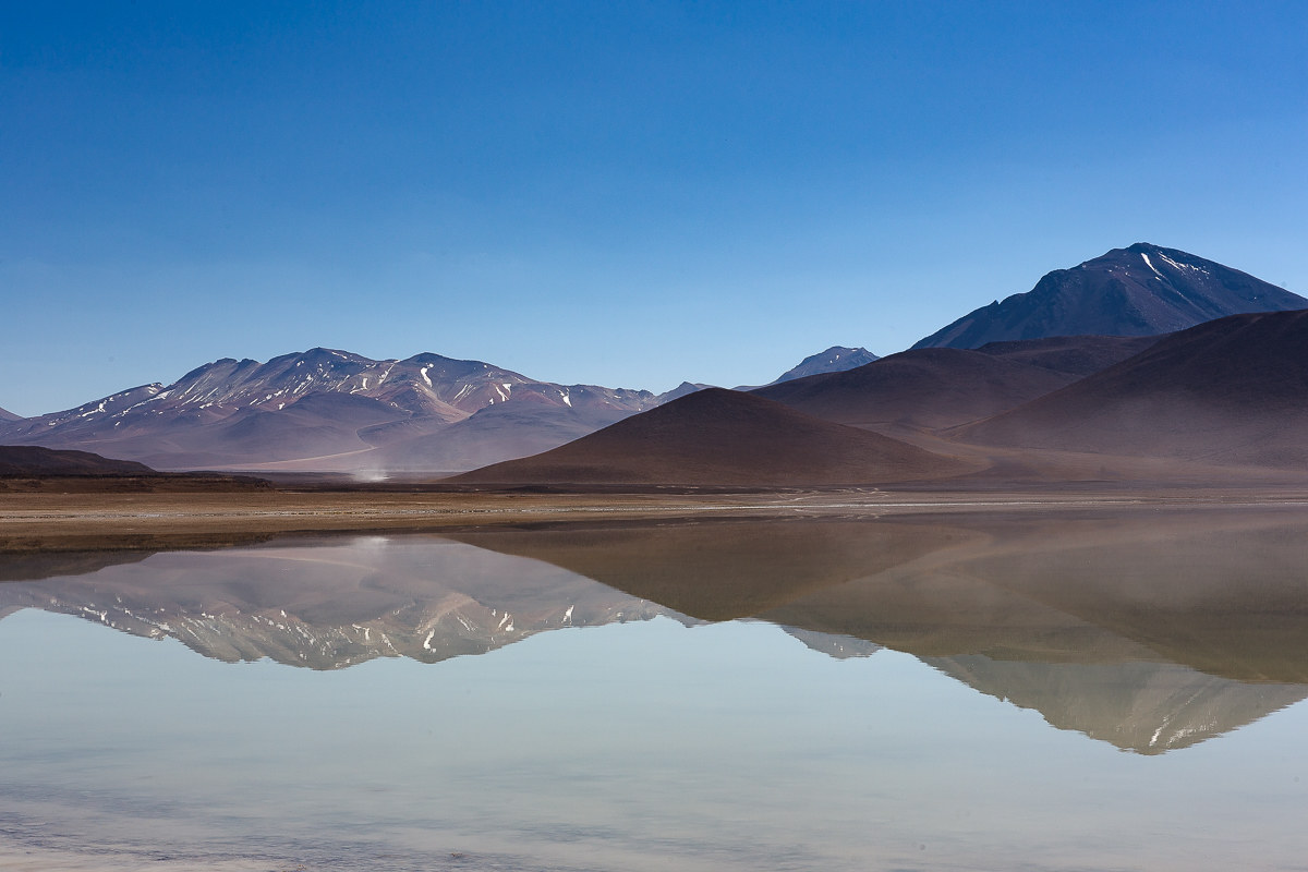 double sunrise over the Andes