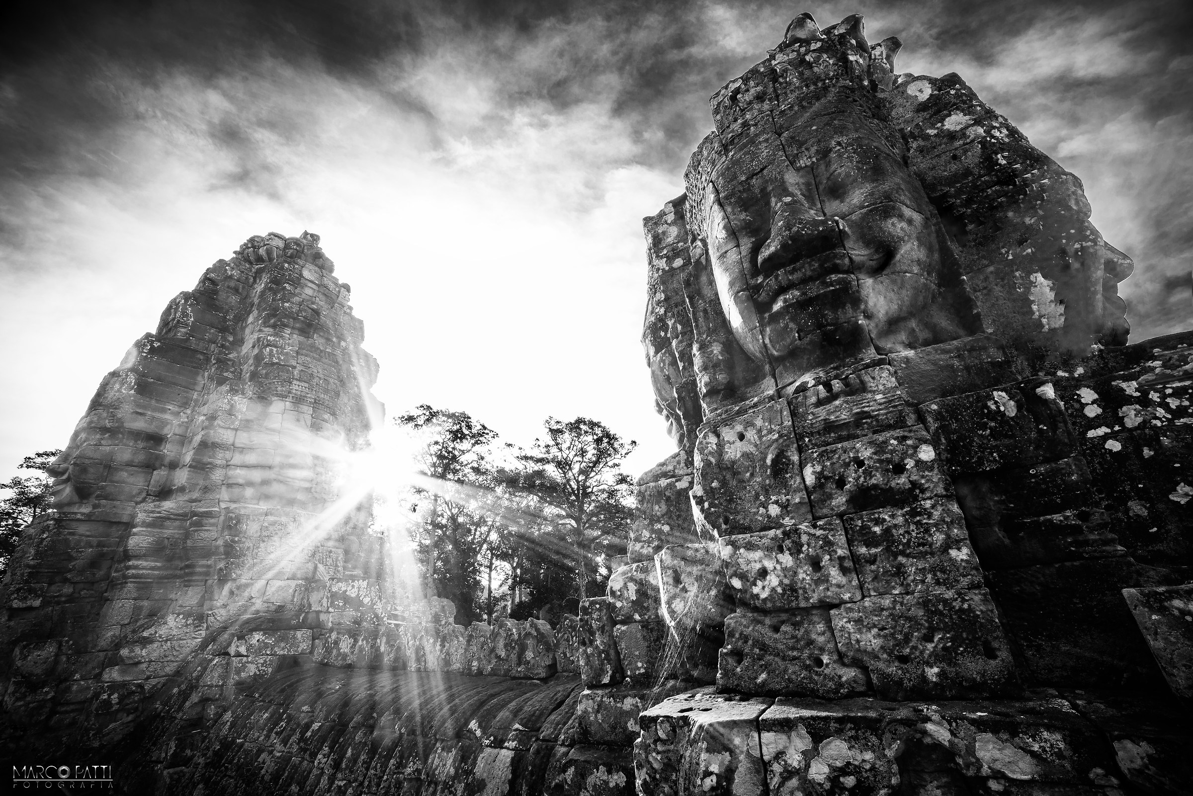 The faces of the Bayon