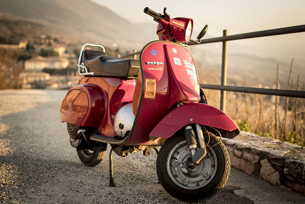 viaggiando in vespa