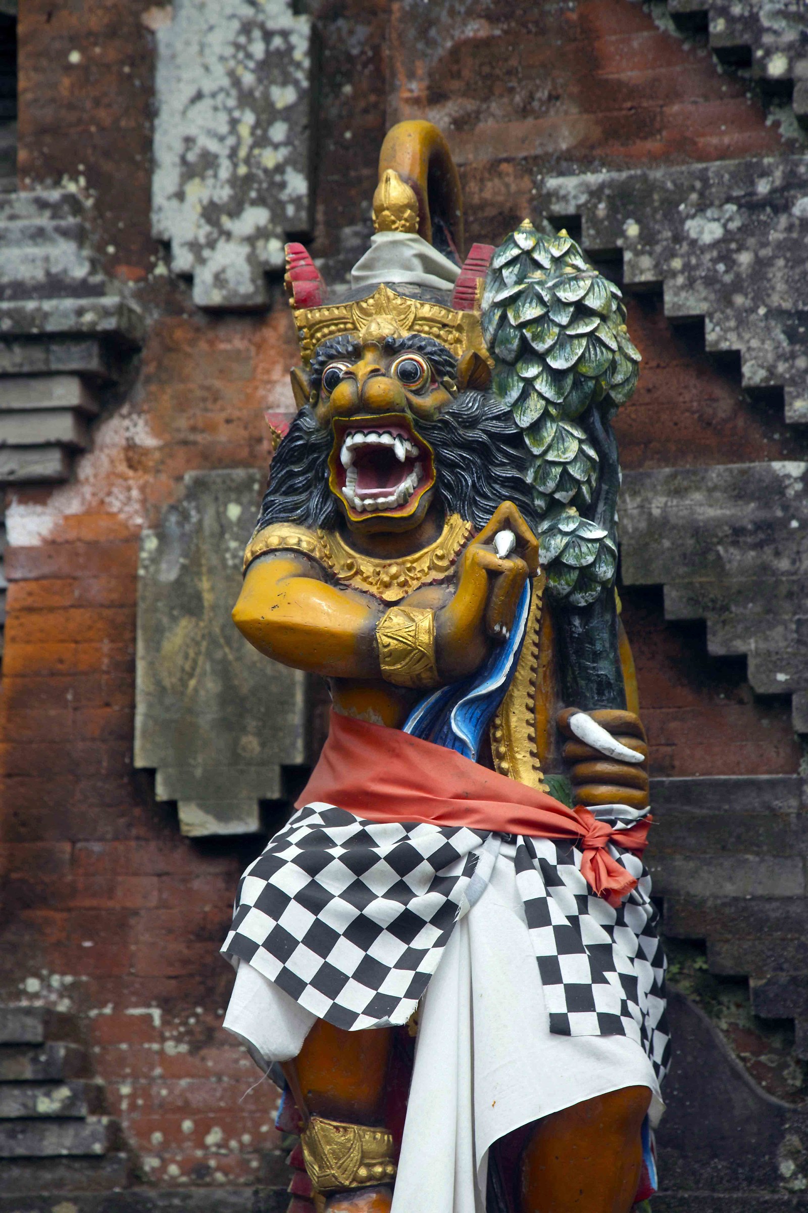 At the entrance of the temple - Indonesia